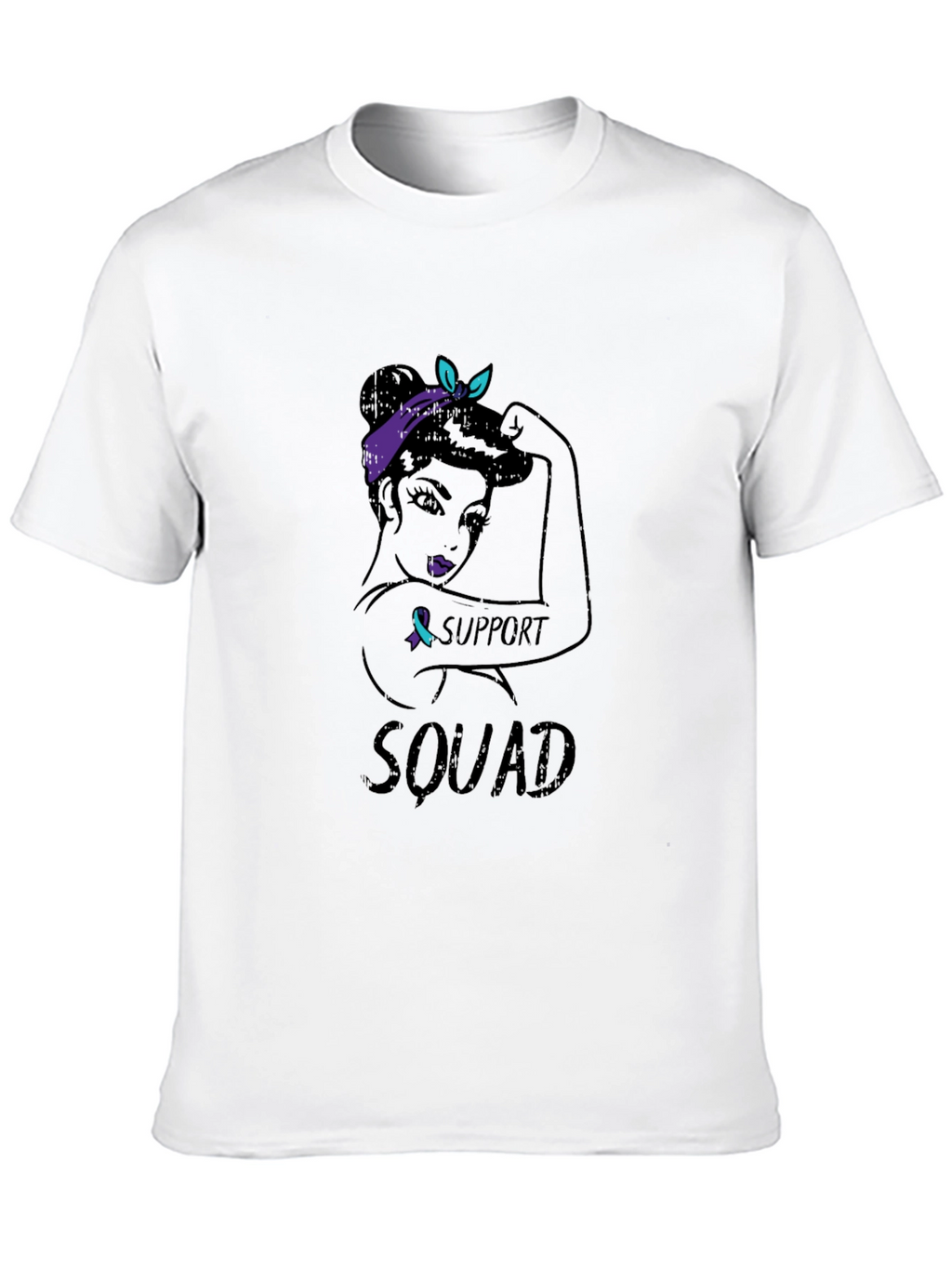 Support Squad Graphic Tee - Black