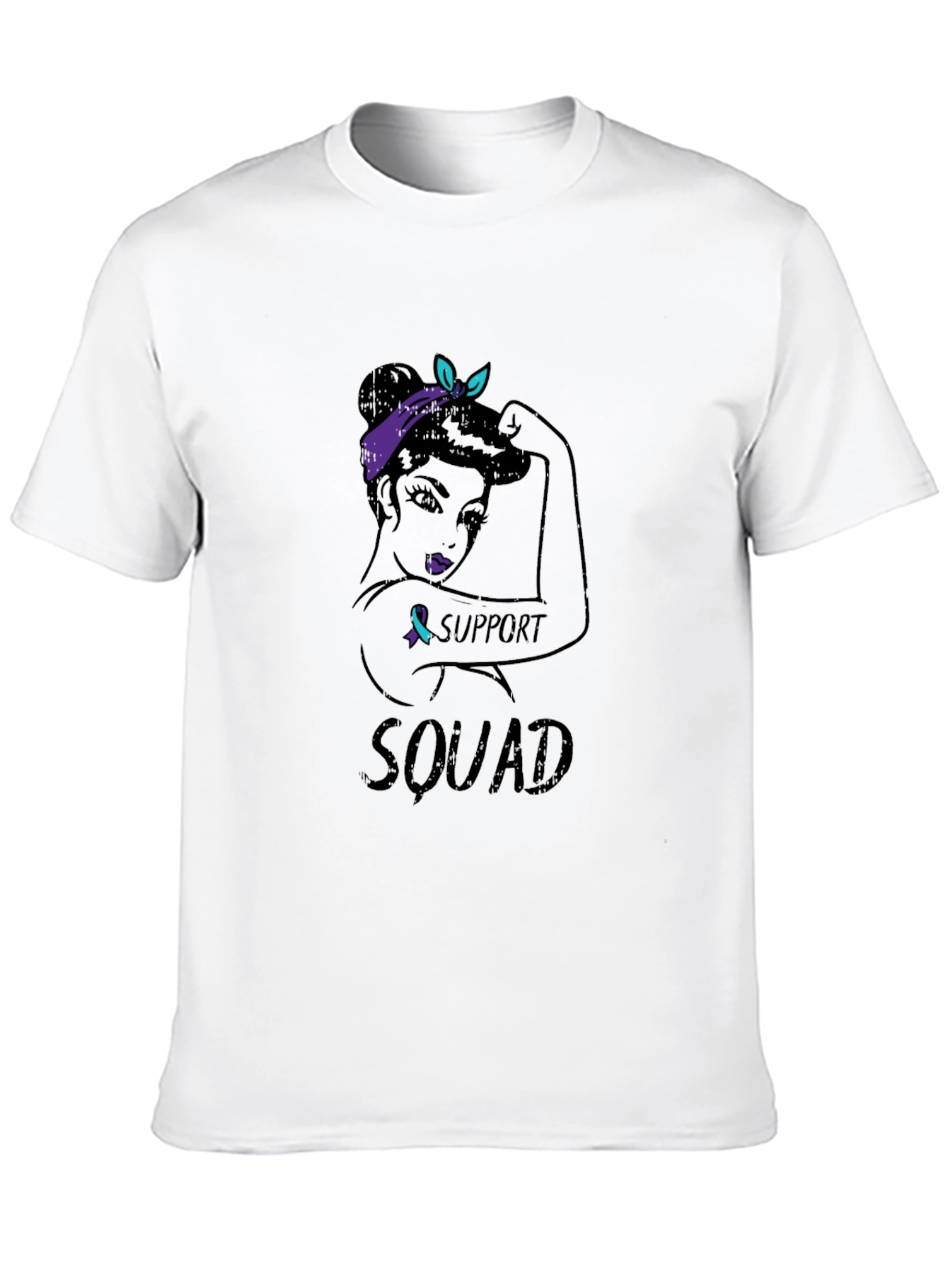 Support Squad Graphic Tee - Black