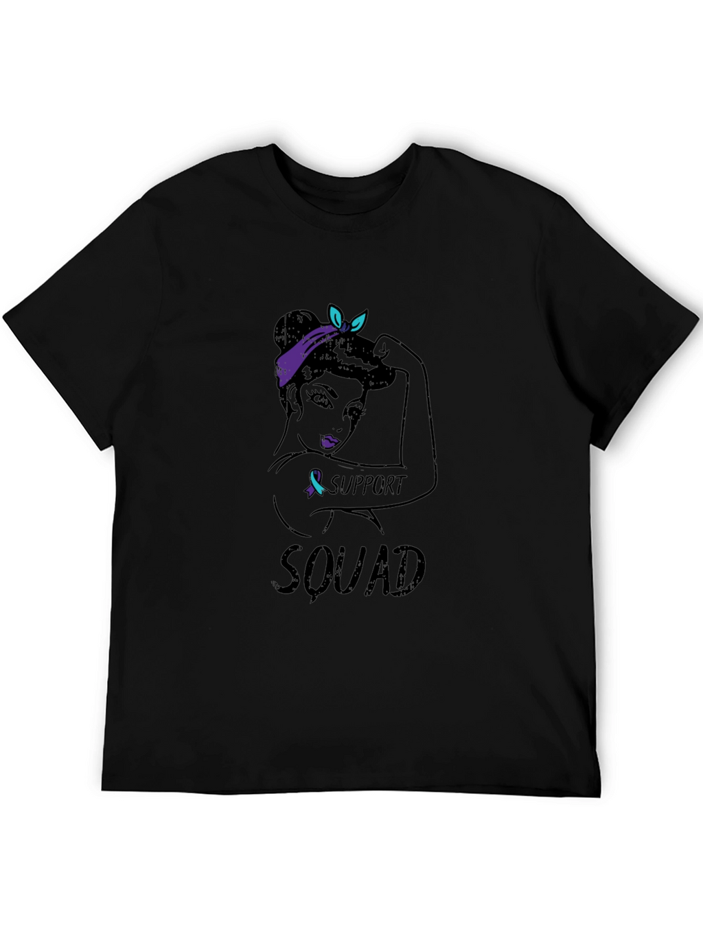 Support Squad Graphic Tee - Black
