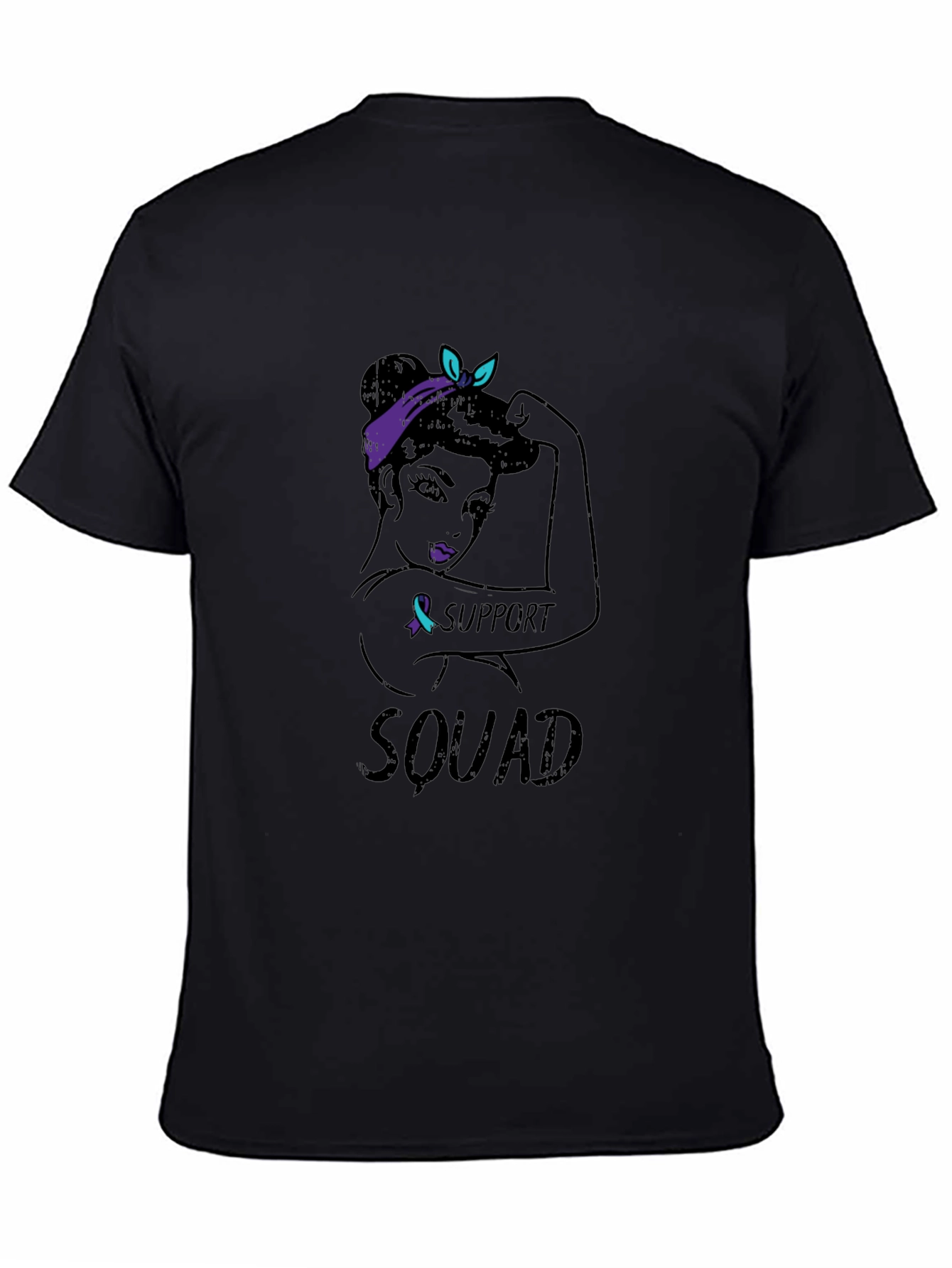 Support Squad Graphic Tee - Black