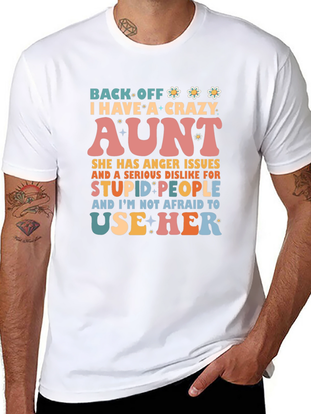 Crazy Aunt T-Shirt - Novelty Graphic Tee