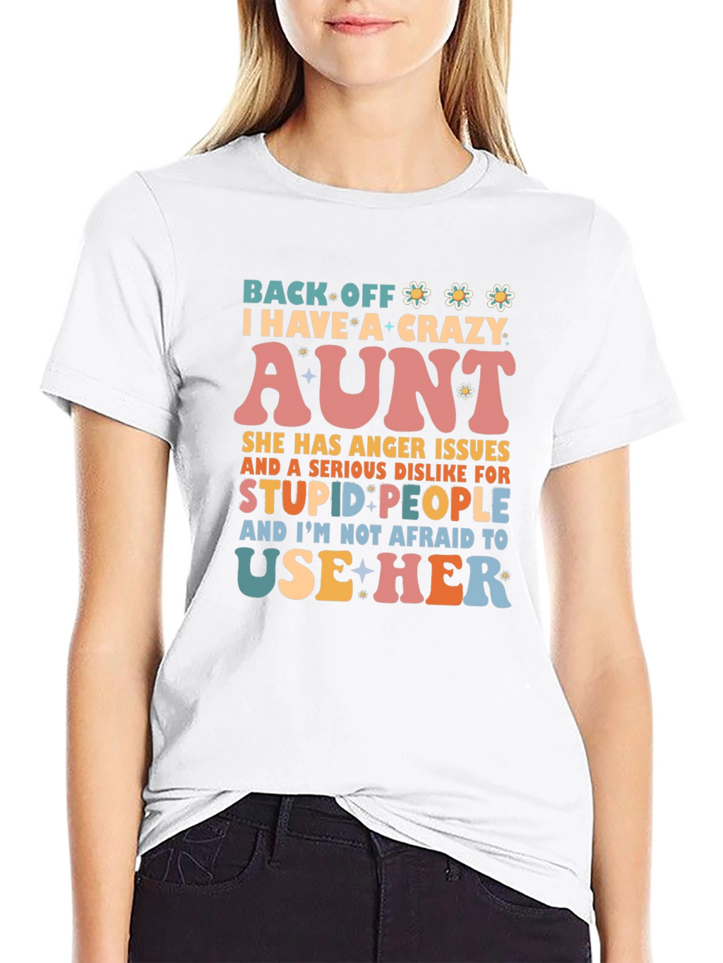 Crazy Aunt T-Shirt - Novelty Graphic Tee