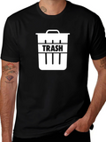 Trash Can Graphic Tee - Funny Sarcastic T-Shirt