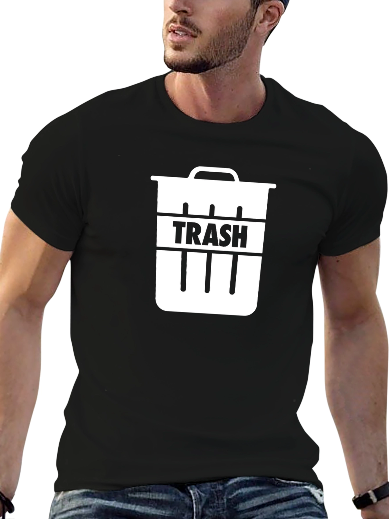 Trash Can Graphic Tee - Funny Sarcastic T-Shirt