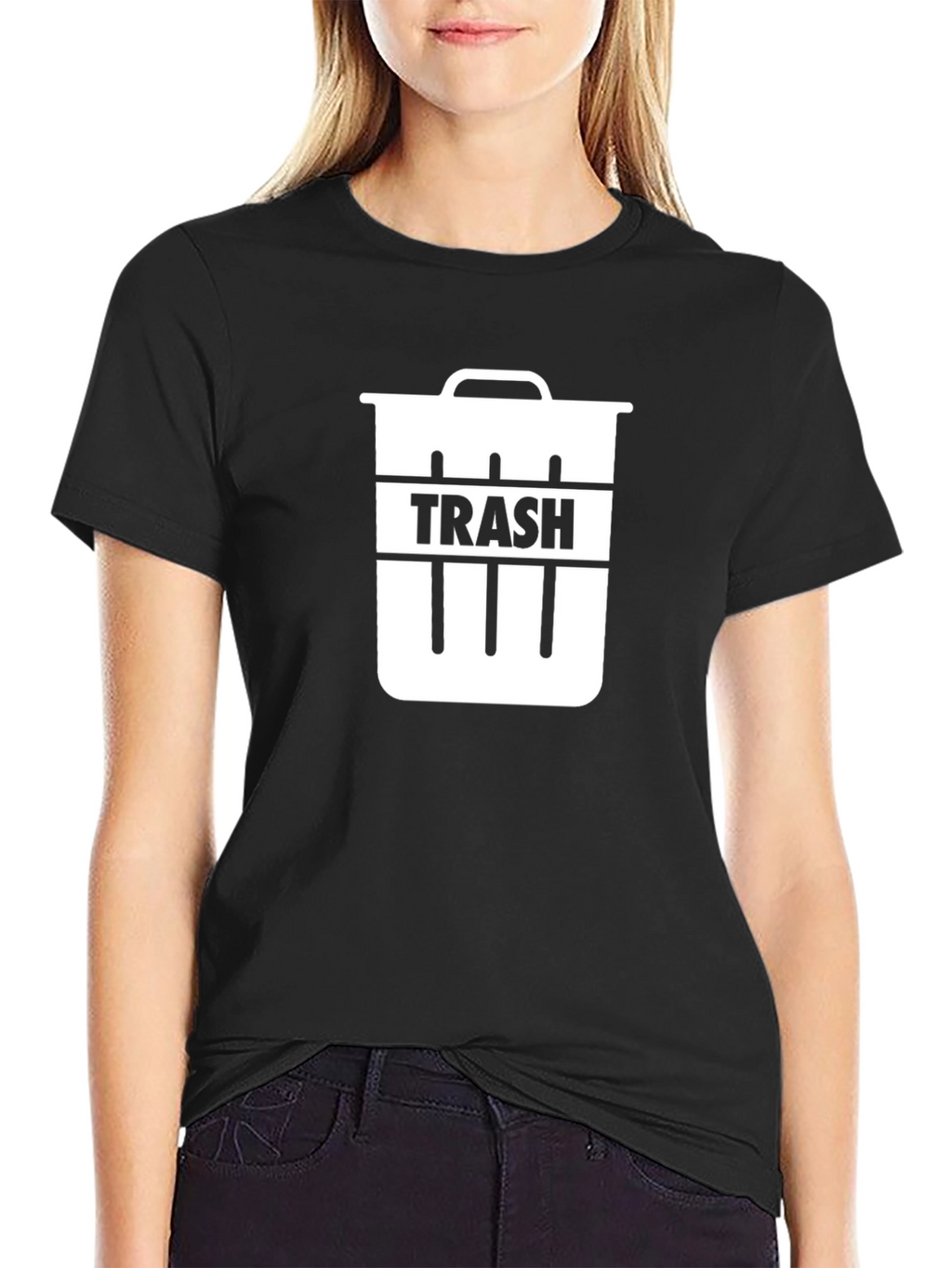 Trash Can Graphic Tee - Funny Sarcastic T-Shirt