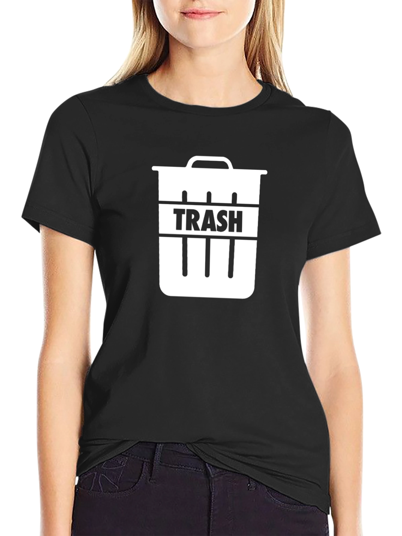 Trash Can Graphic Tee - Funny Sarcastic T-Shirt