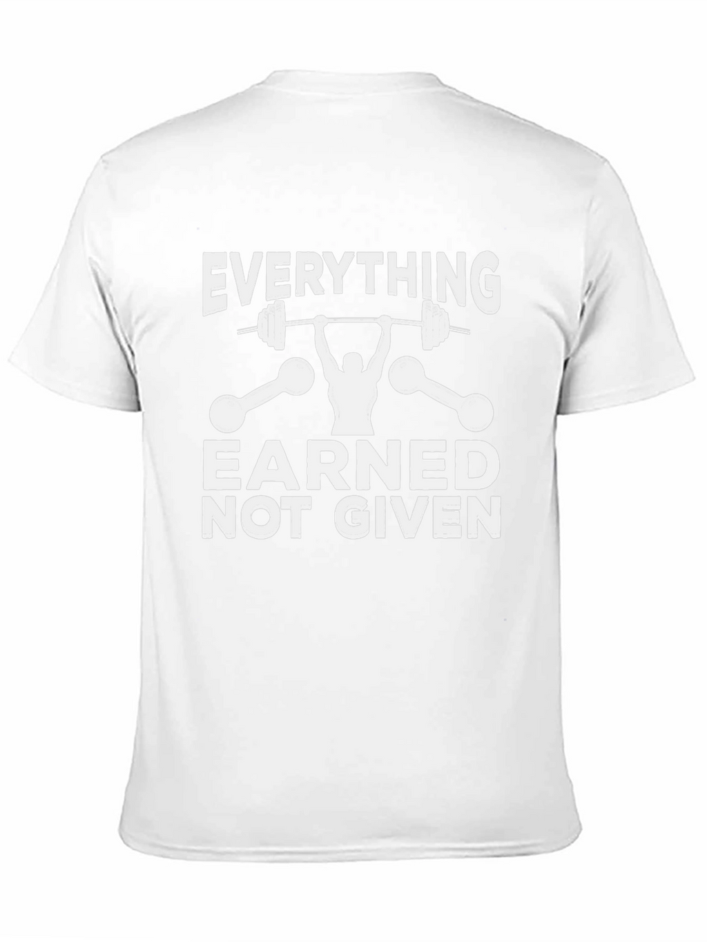 Everything Earned Not Given - Black Gym T-Shirt