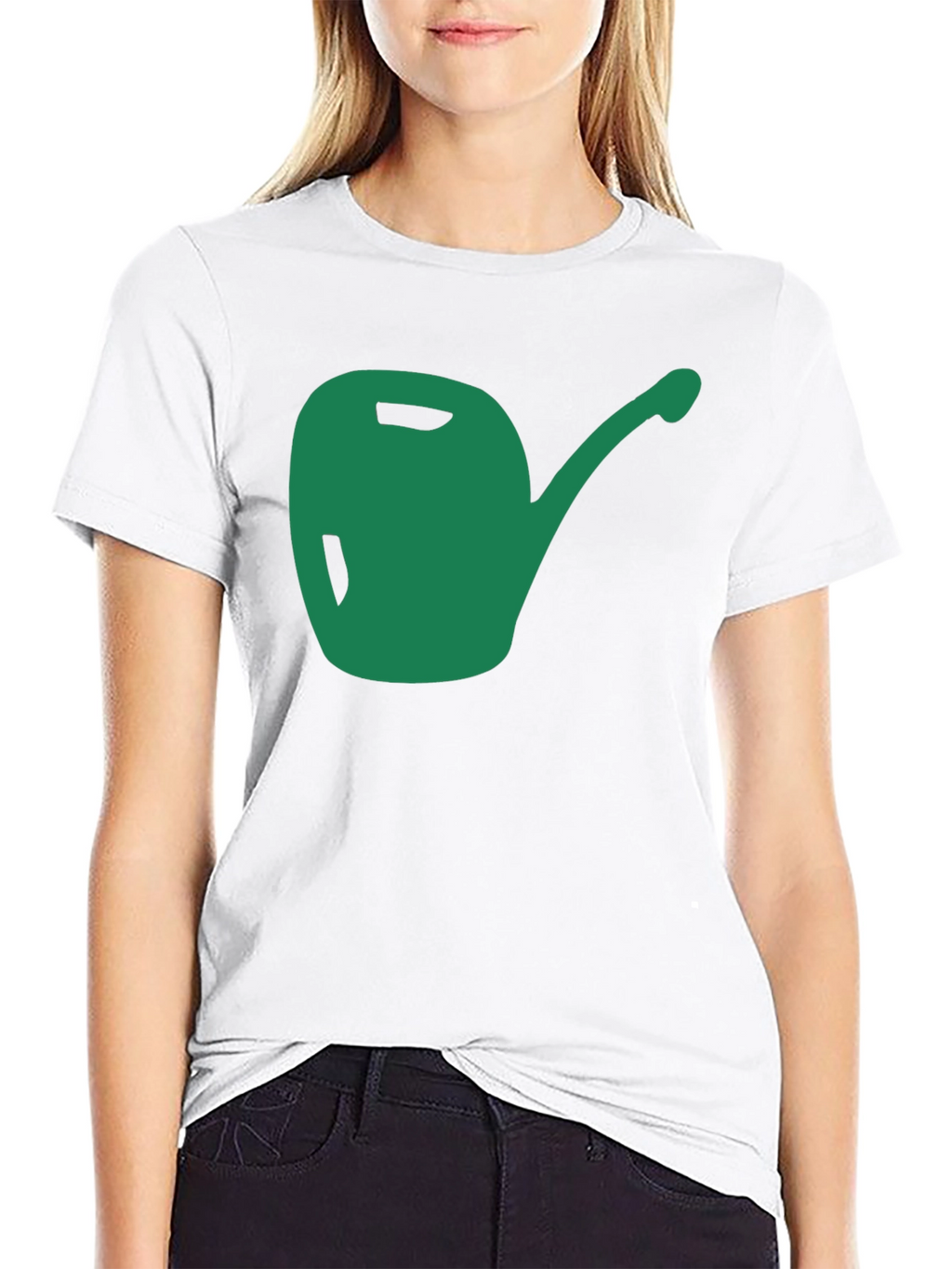 Green Watering Can Graphic T-Shirt