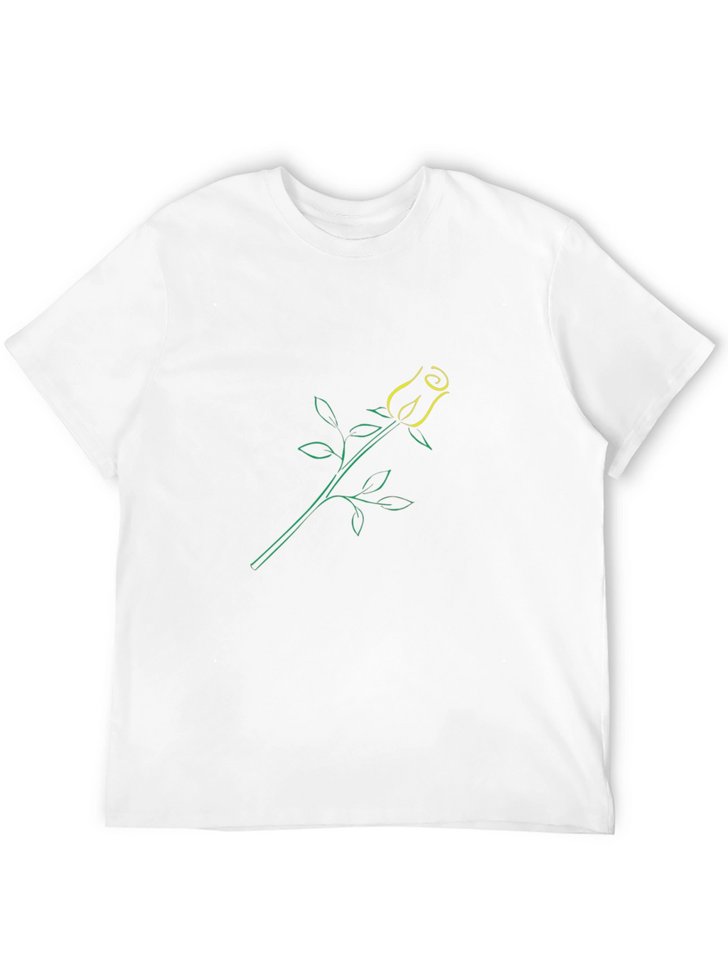 Modern Rose Graphic Print T-Shirt