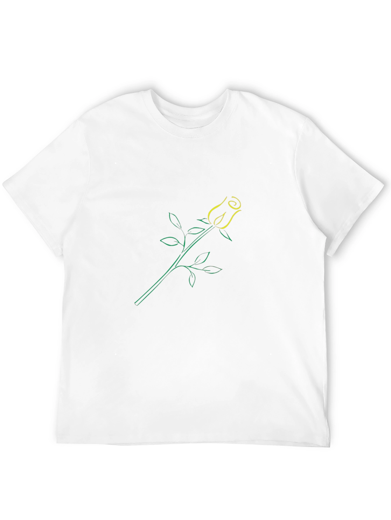 Modern Rose Graphic Print T-Shirt