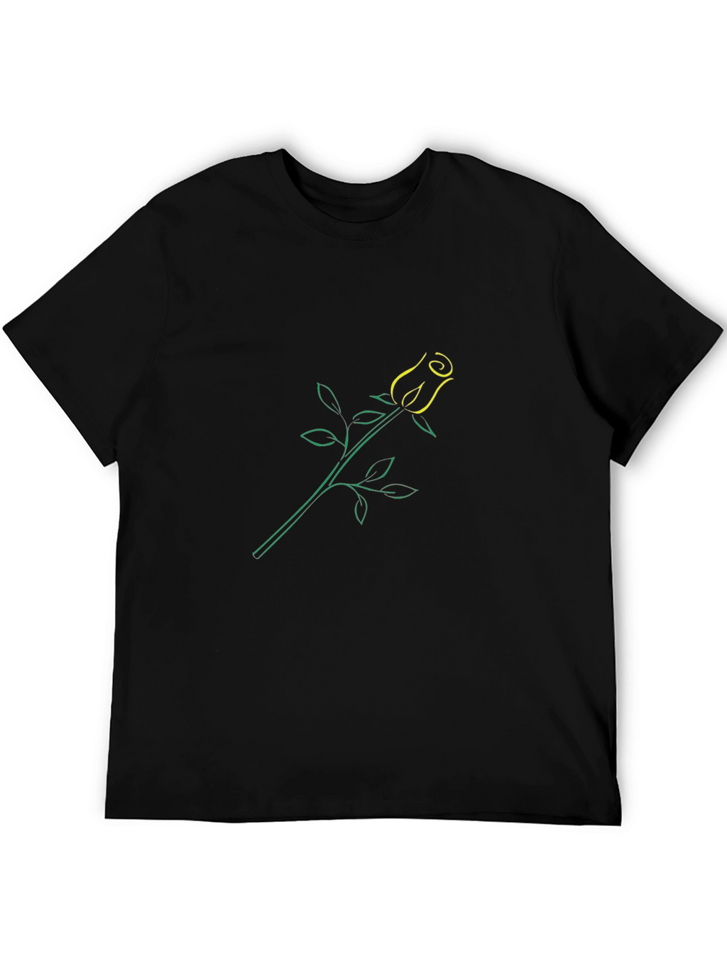 Modern Rose Graphic Print T-Shirt