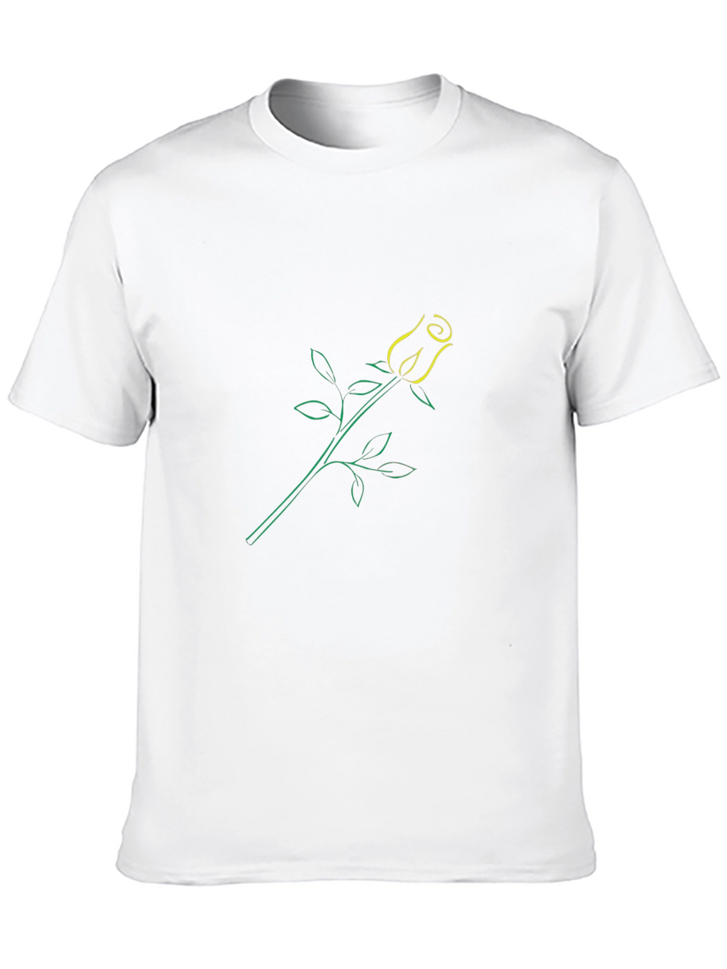 Modern Rose Graphic Print T-Shirt