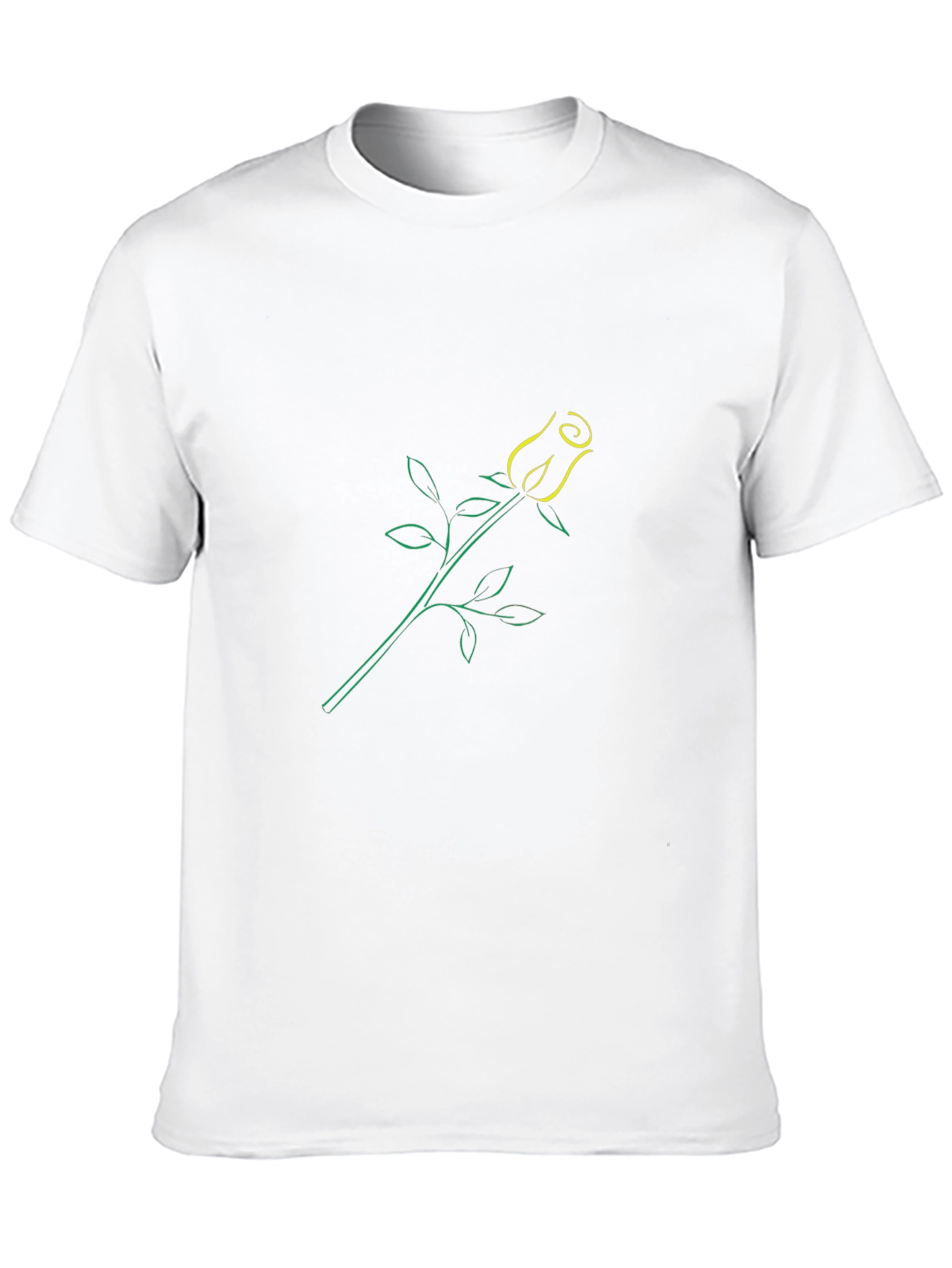 Modern Rose Graphic Print T-Shirt