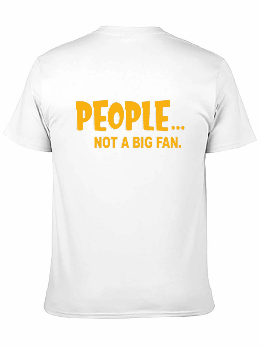 Funny People... Not a Big Fan Black Graphic Tee