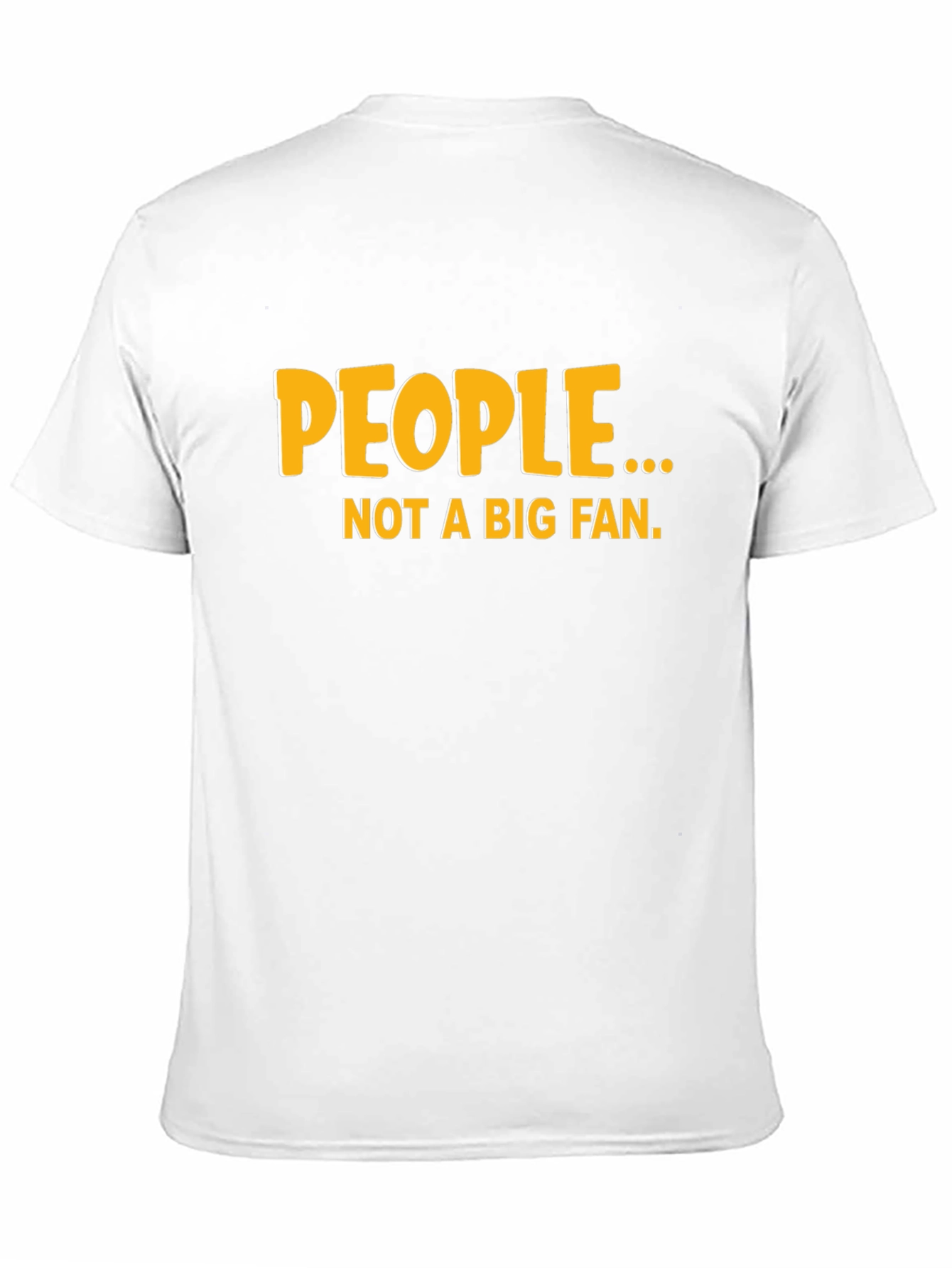 Funny People... Not a Big Fan Black Graphic Tee