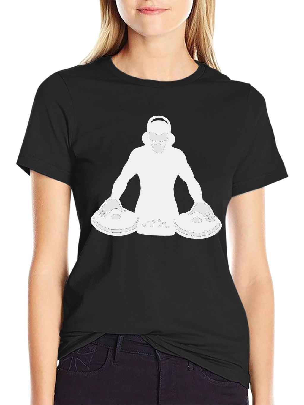 DJ Graphic Tee - Black Short Sleeve Shirt