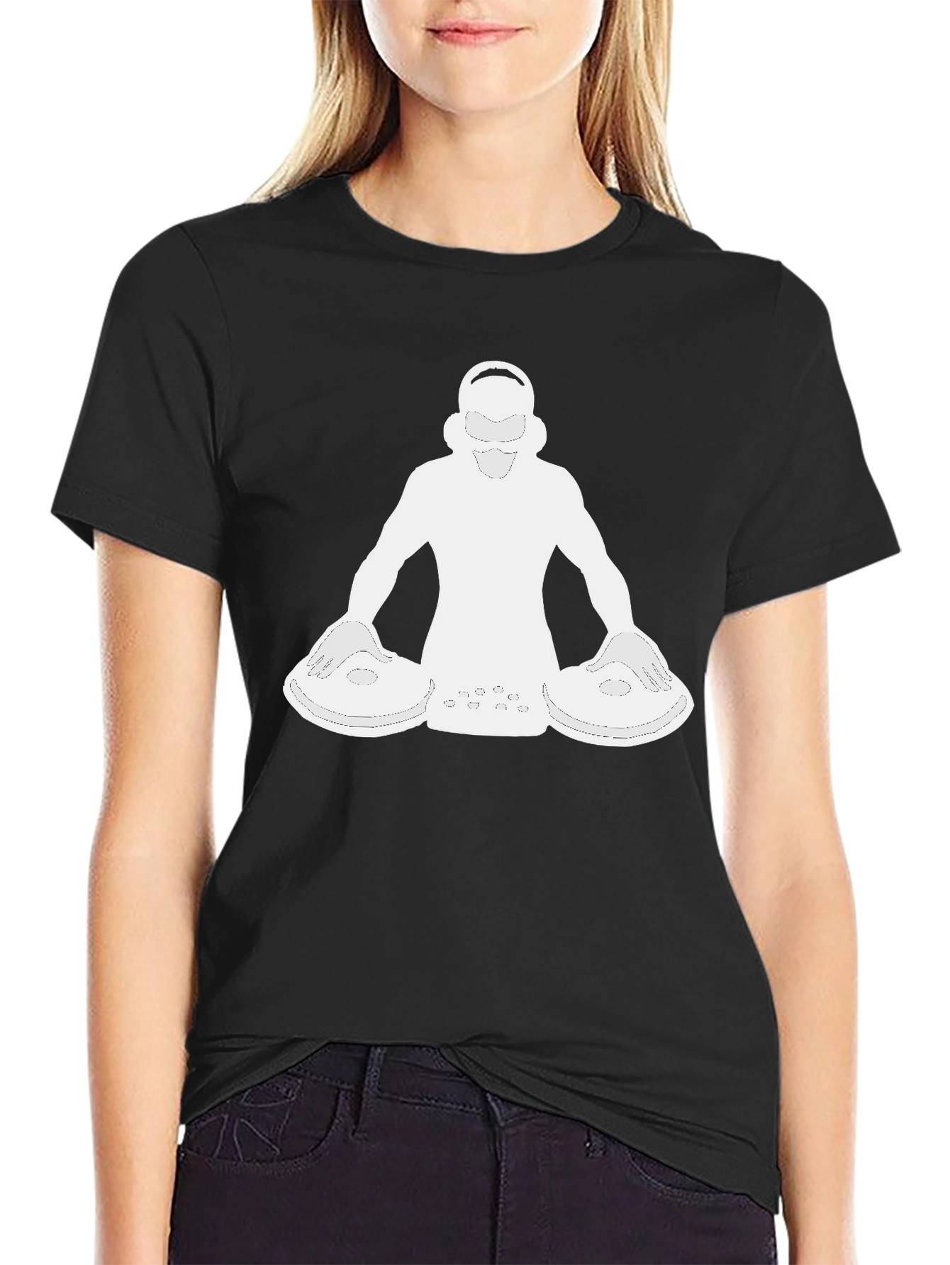 DJ Graphic Tee - Black Short Sleeve Shirt