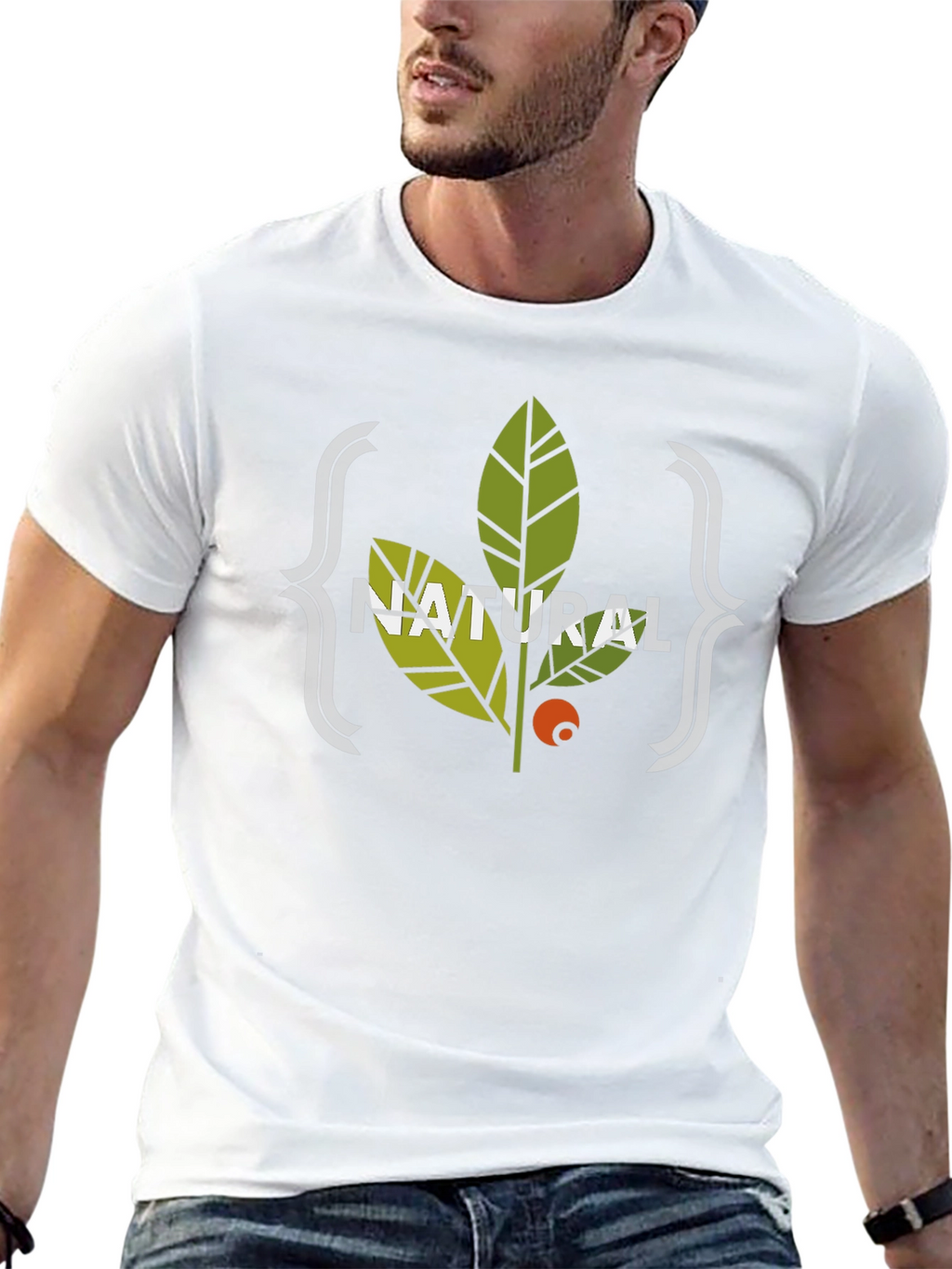 Natural Graphic Tee - Stylish Eco-Friendly Design