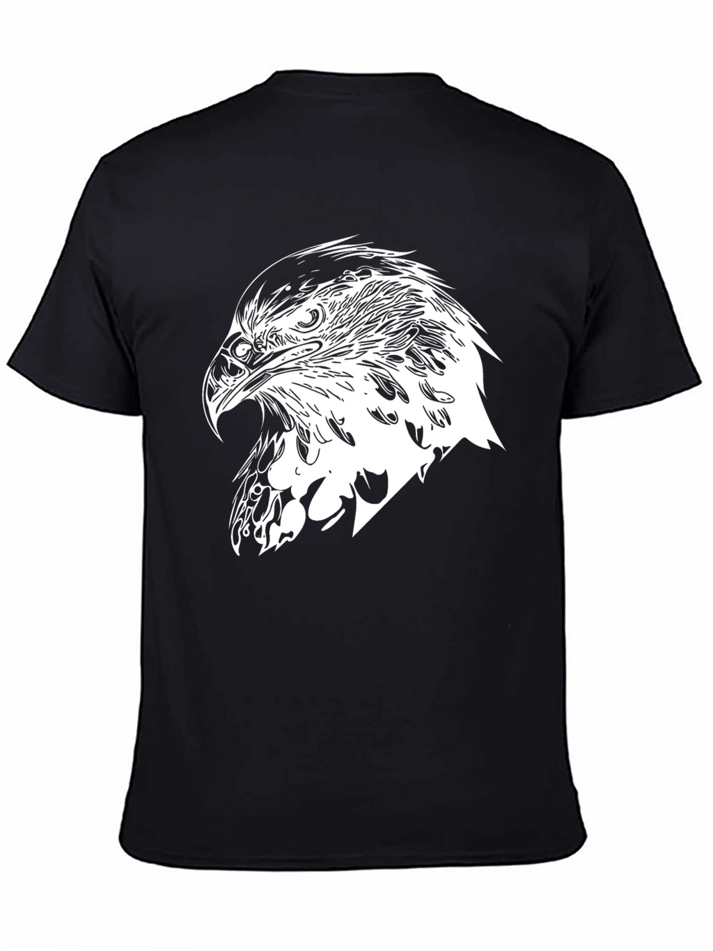 Mens Black T-Shirt - Eagle Graphic Tee