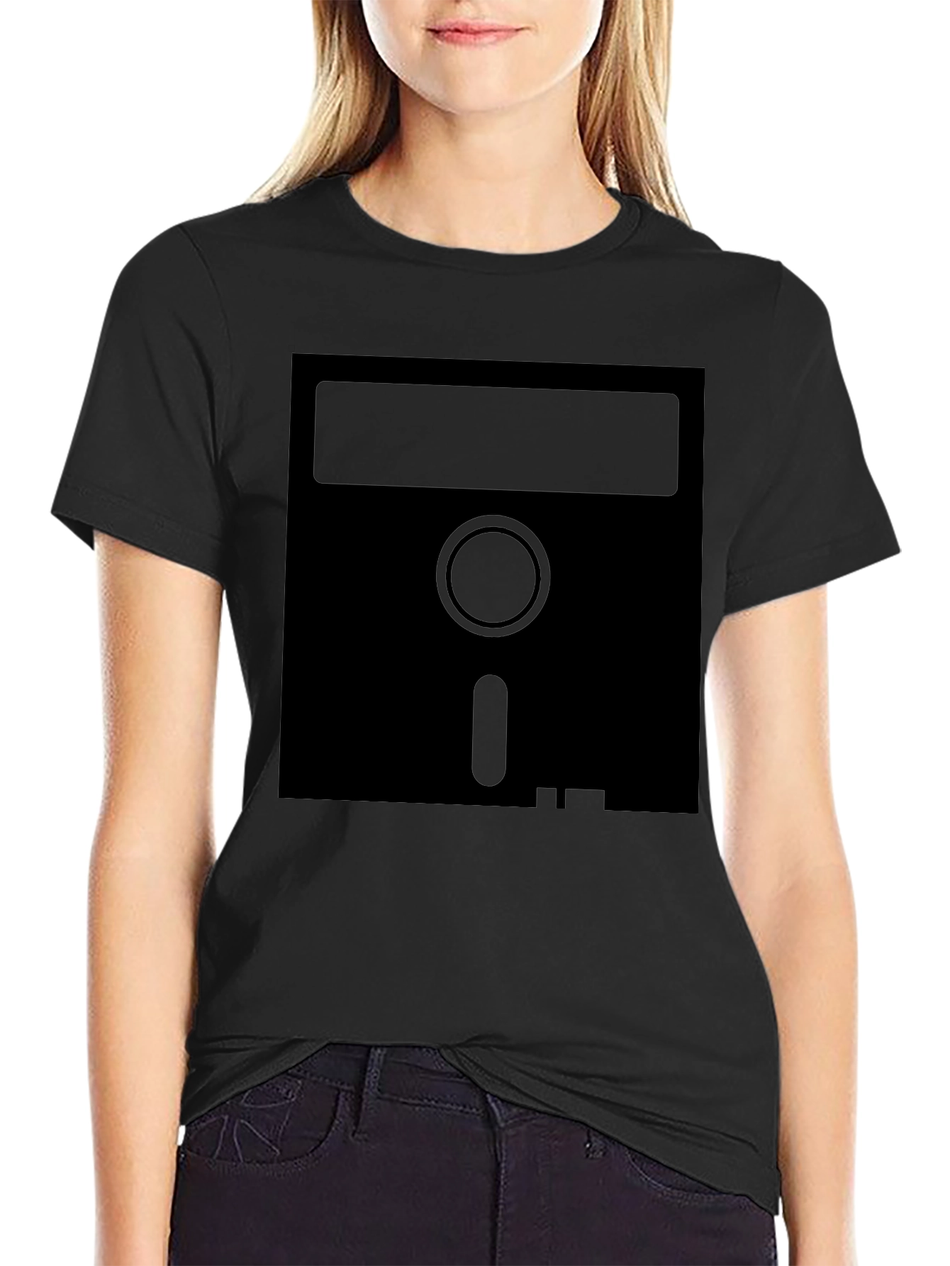 Retro Floppy Disk T-Shirt - Vintage Tech Style