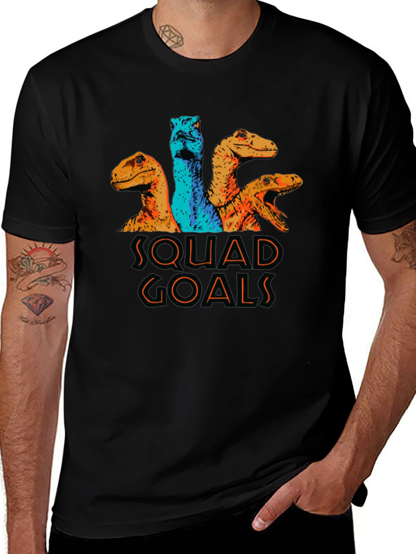 Squad Goals Dinosaur Graphic Tee