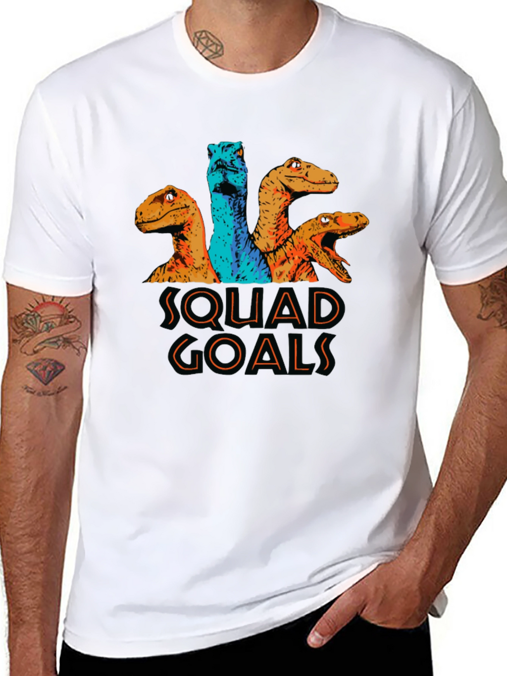 Squad Goals Dinosaur Graphic Tee
