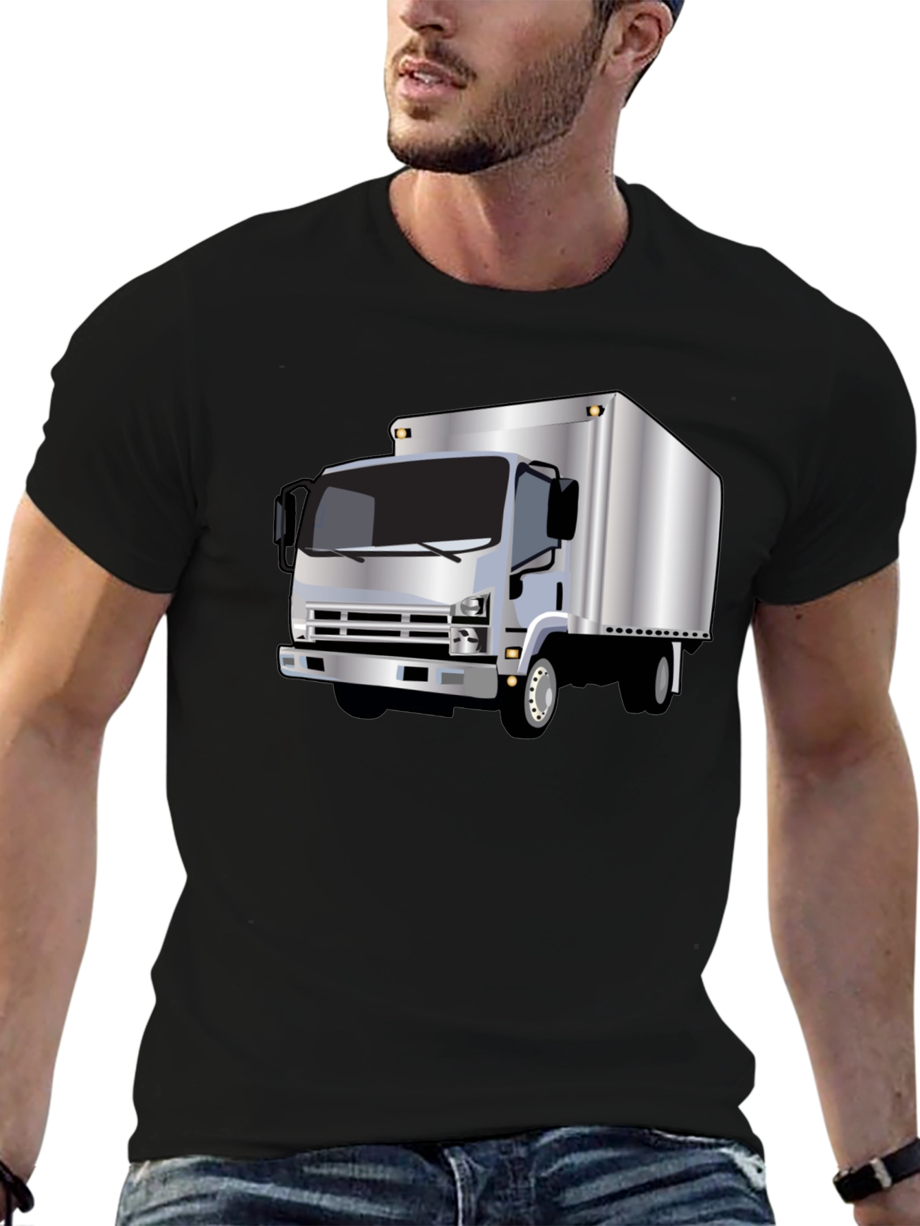 Truck Graphic Tee - Cool Black T-Shirt