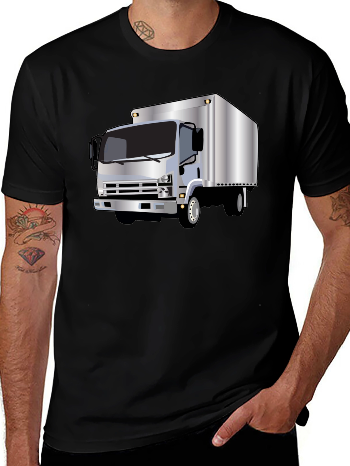 Truck Graphic Tee - Cool Black T-Shirt