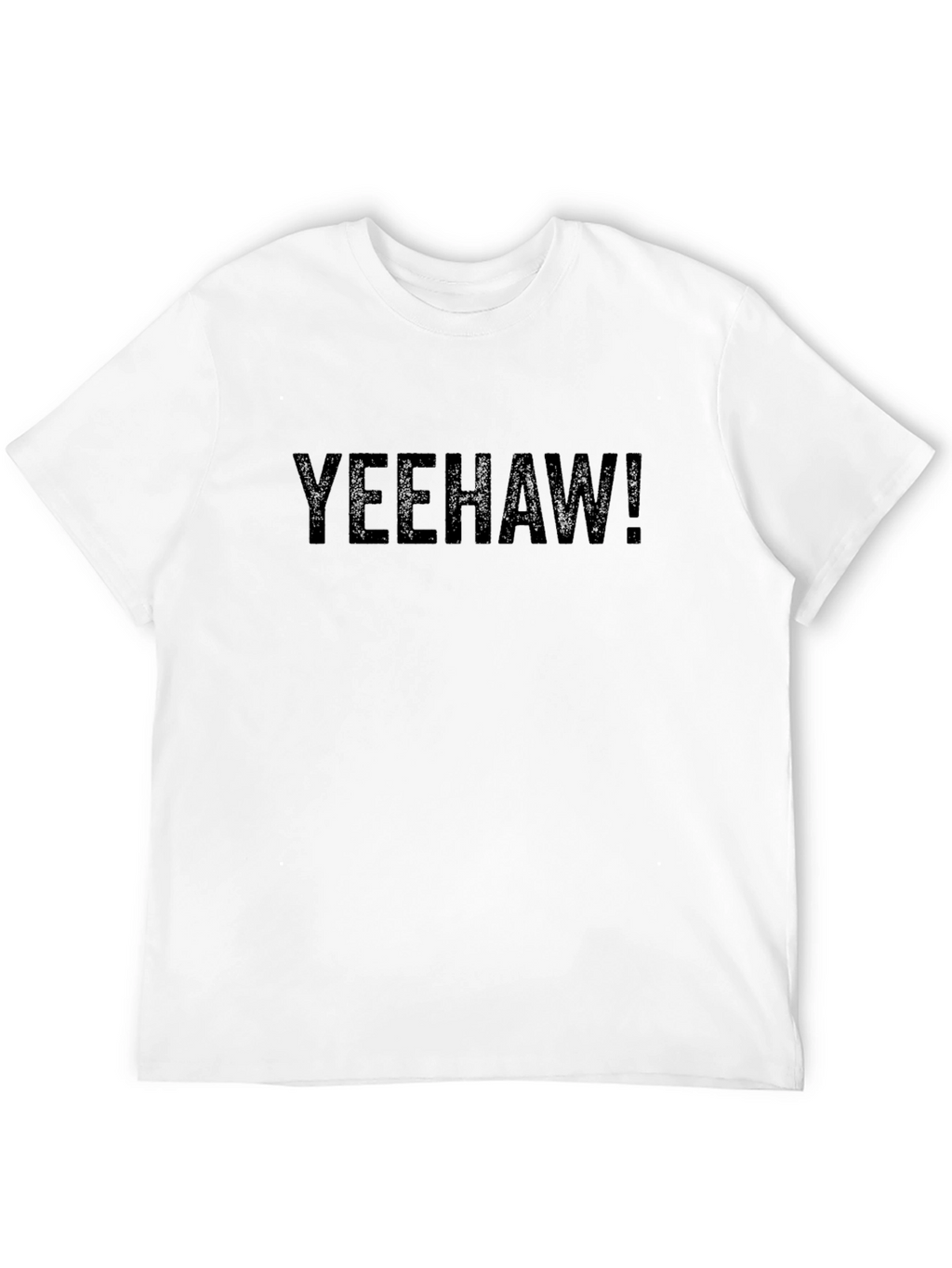 Yeehaw! Graphic Print Mens Black T-Shirt