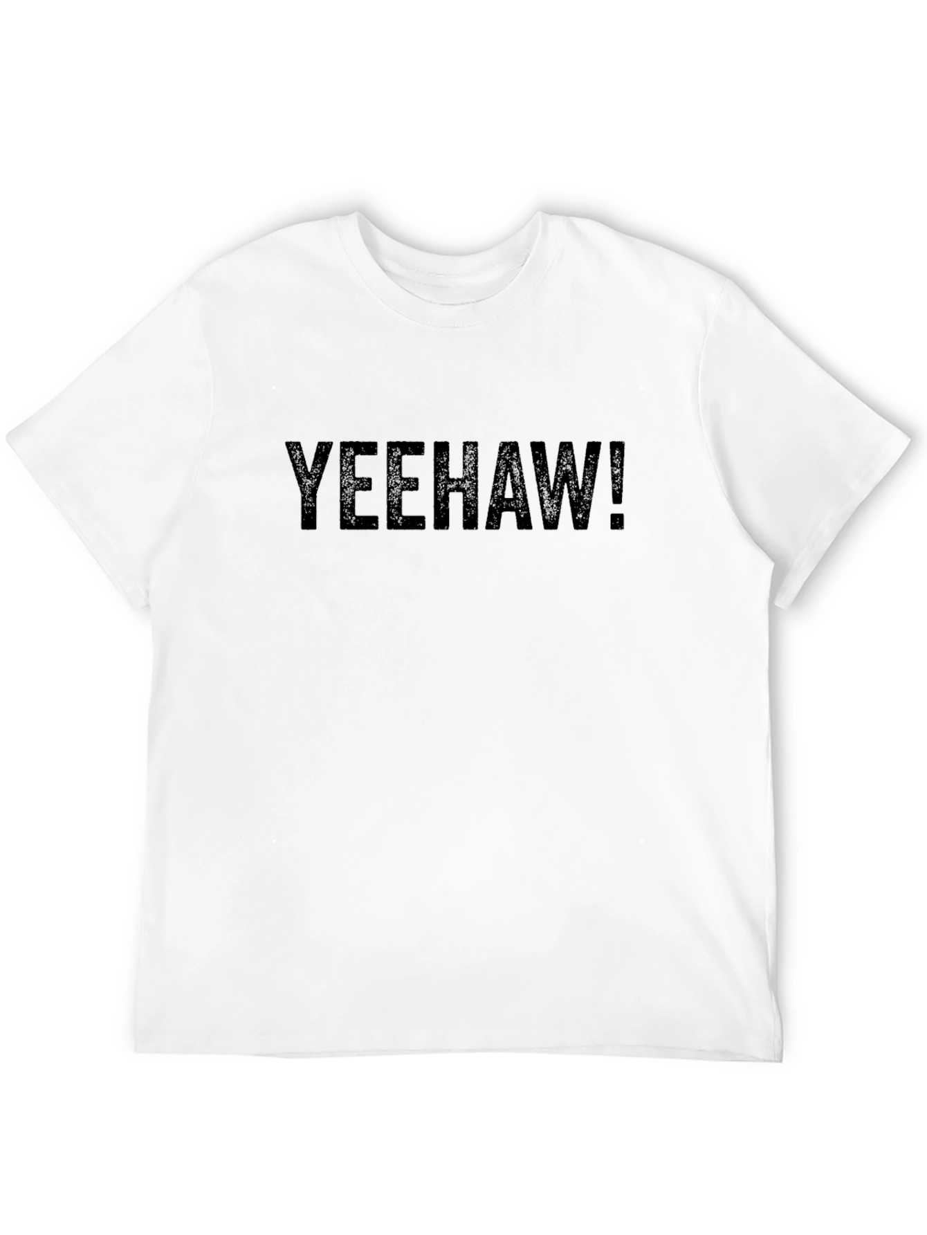 Yeehaw! Graphic Print Mens Black T-Shirt