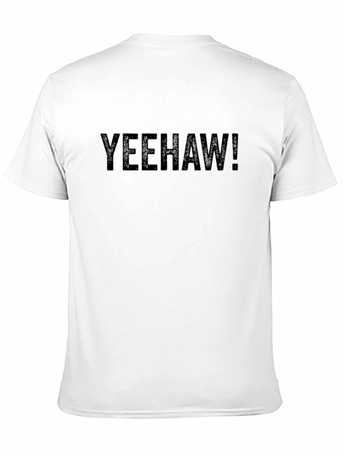 Yeehaw! Graphic Print Mens Black T-Shirt