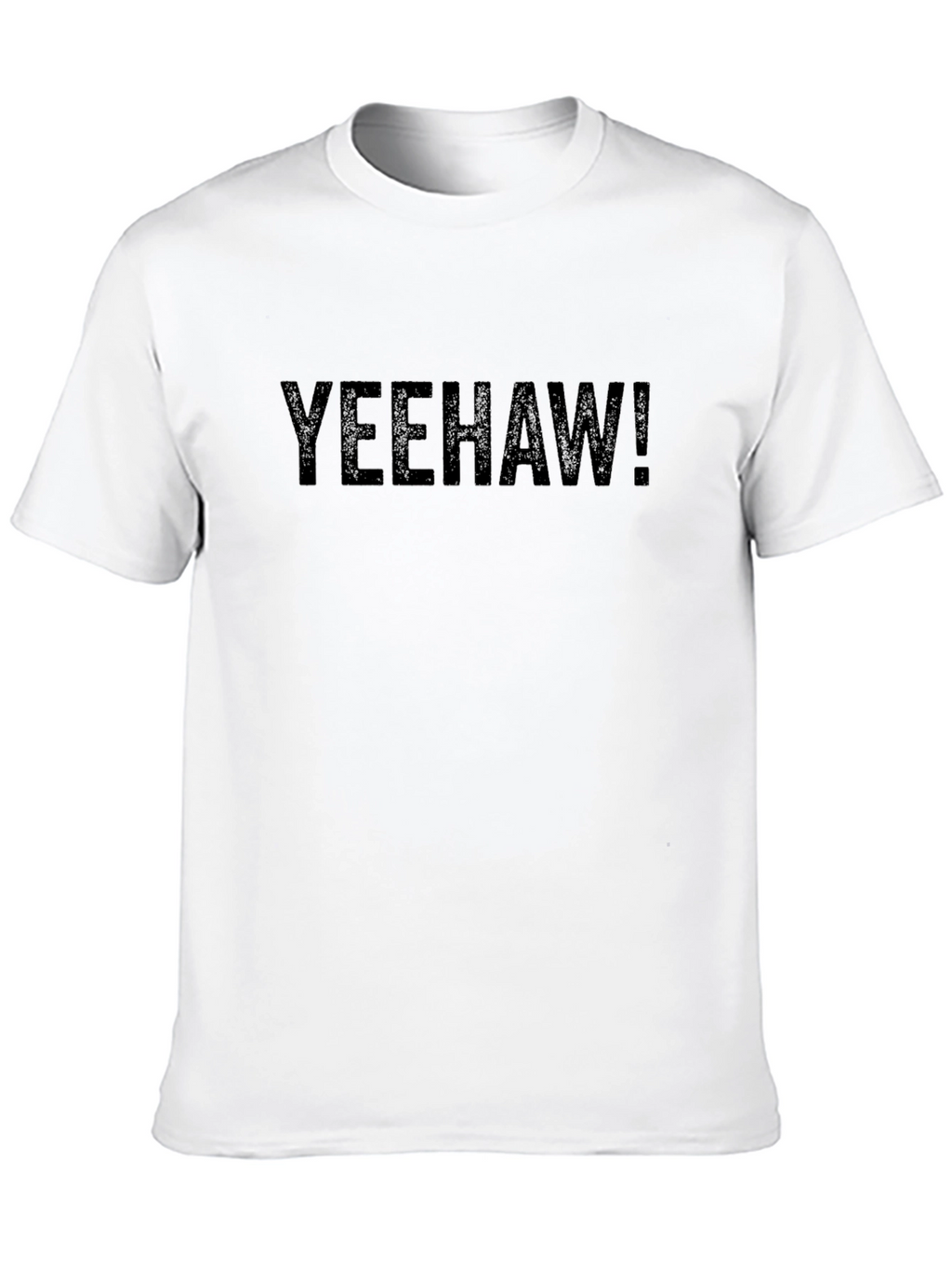 Yeehaw! Graphic Print Mens Black T-Shirt