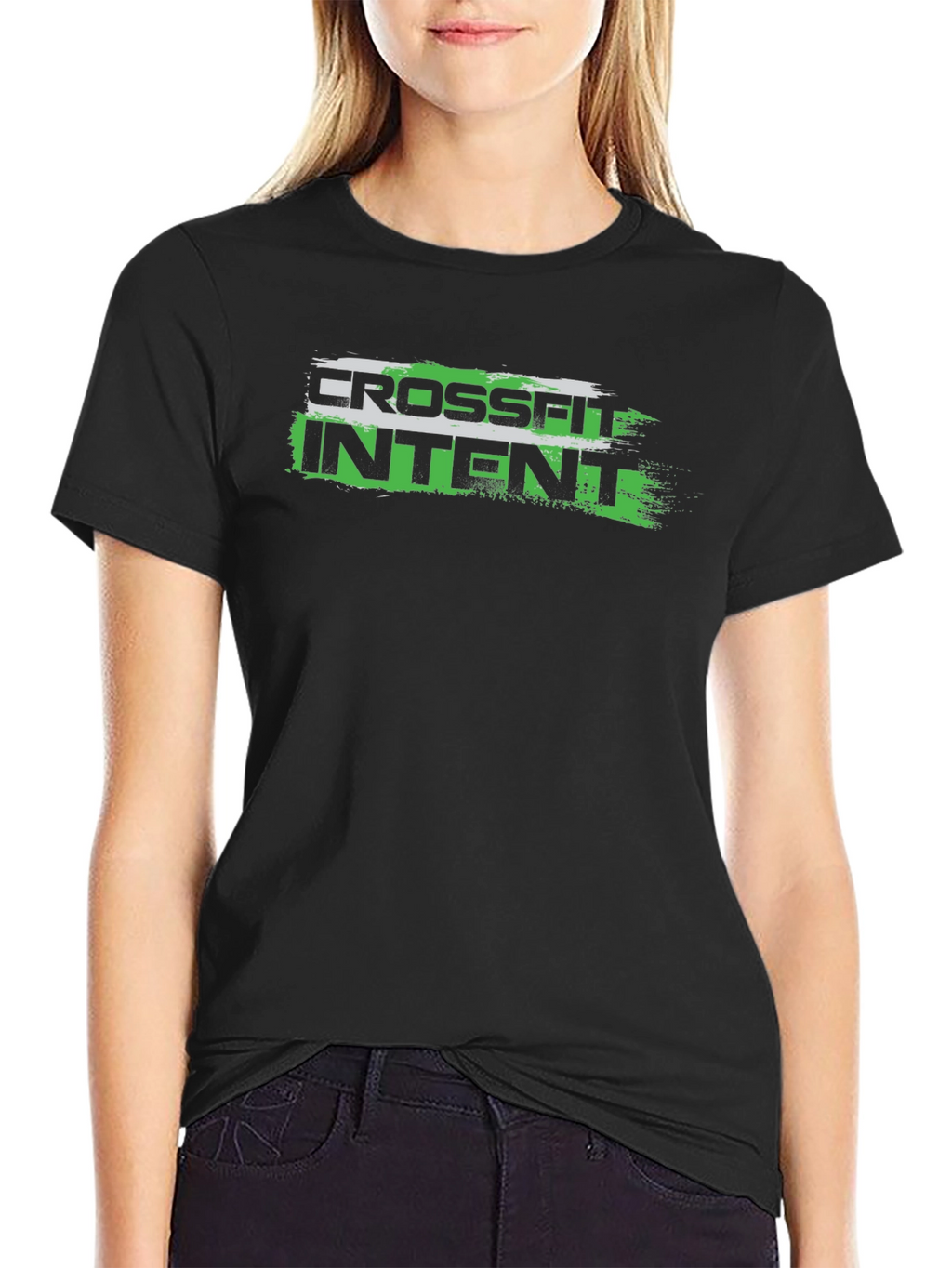 Crossfit Intent Graphic Tee - Black