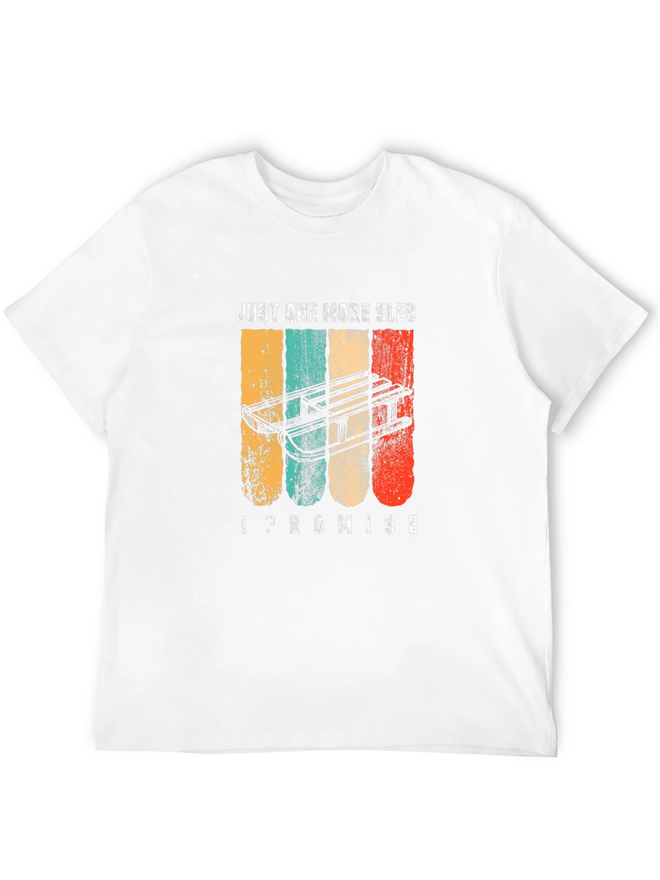 Just One More Sled T-Shirt - Retro Style