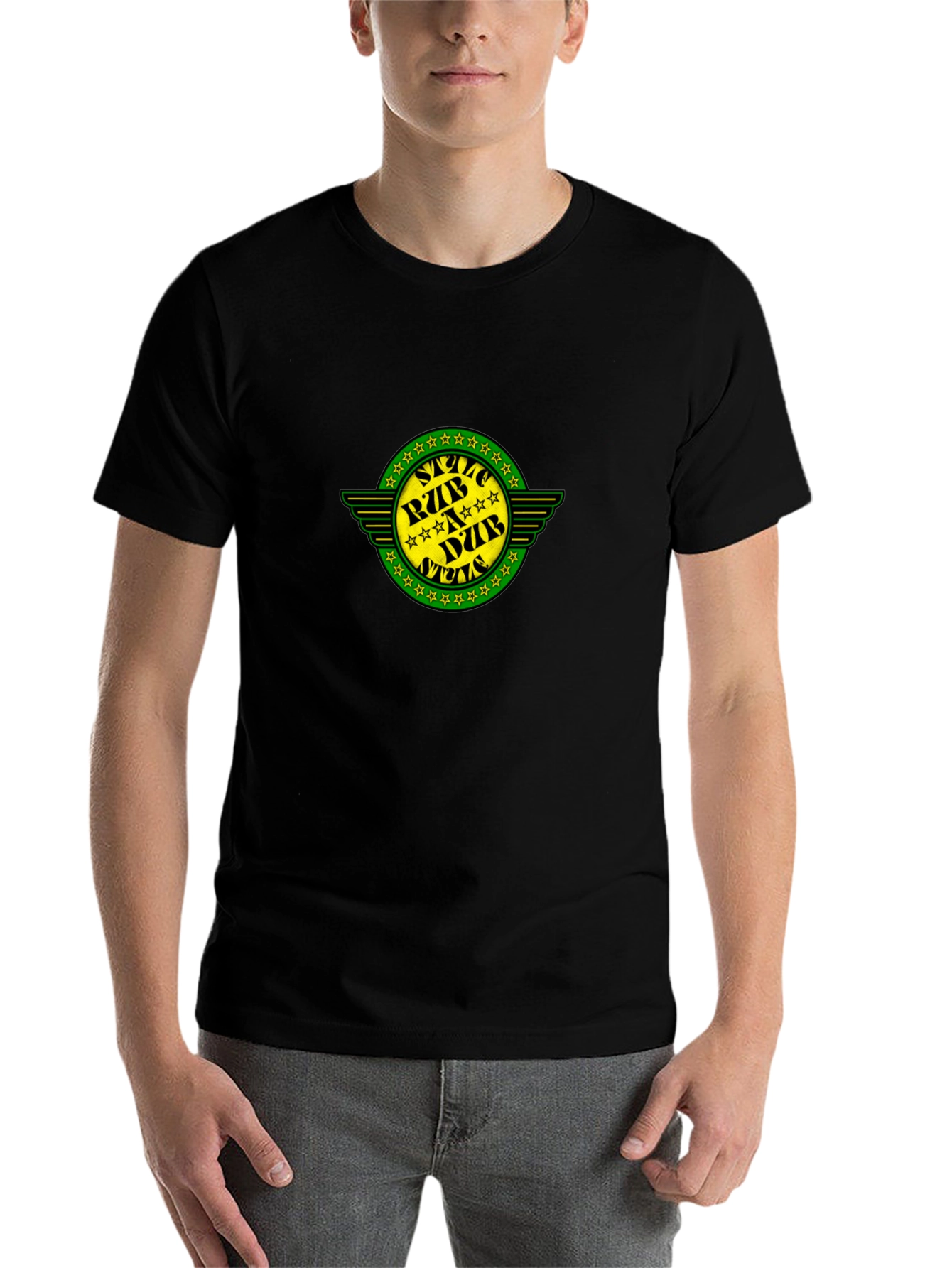 Graphic Tee - Star RZBADZB NUZB Design Black