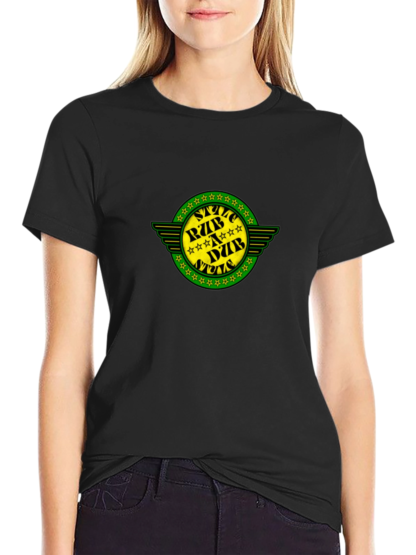 Graphic Tee - Star RZBADZB NUZB Design Black