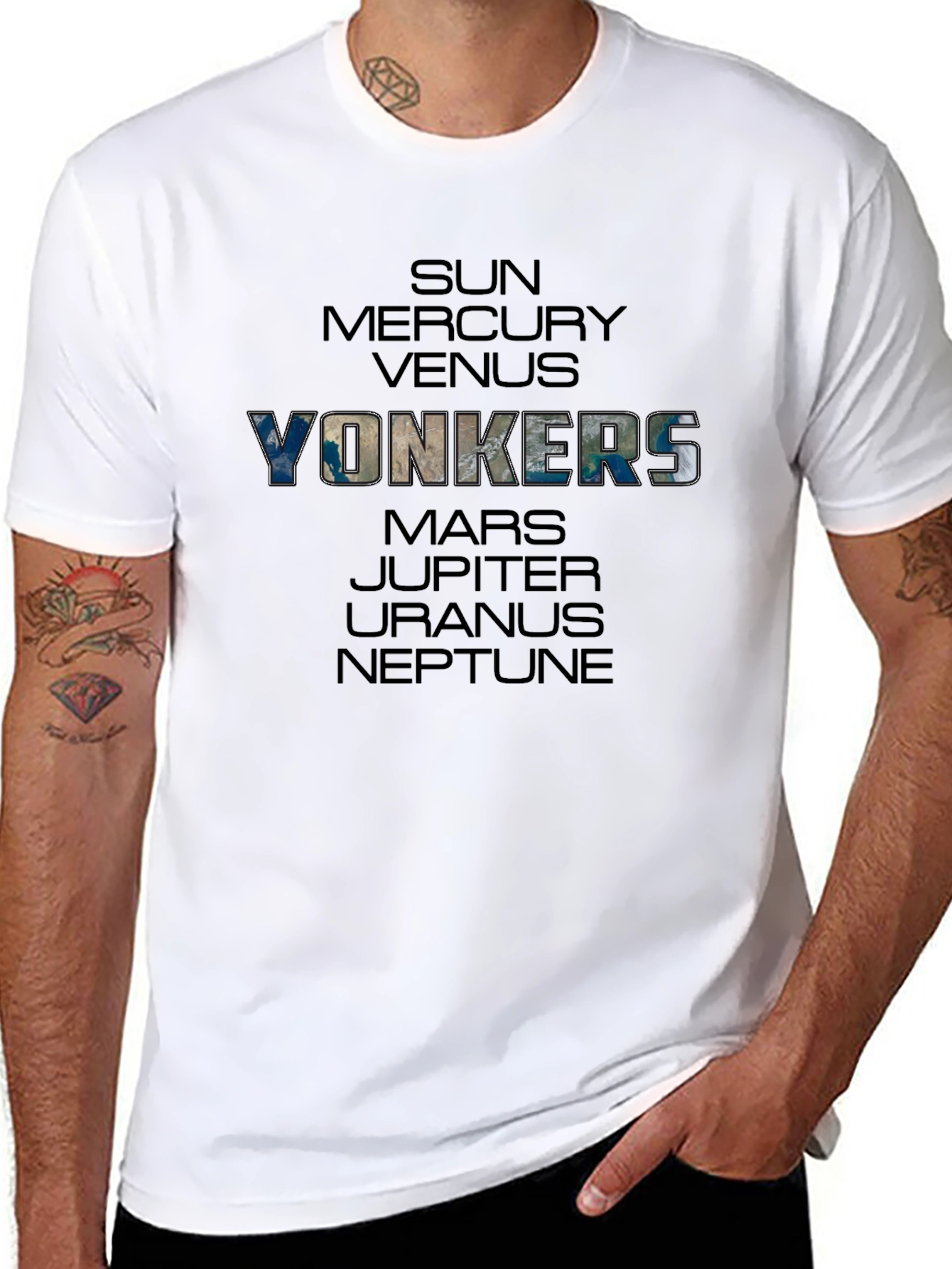 Yonkers Planet T-Shirt - Space Graphic Tee
