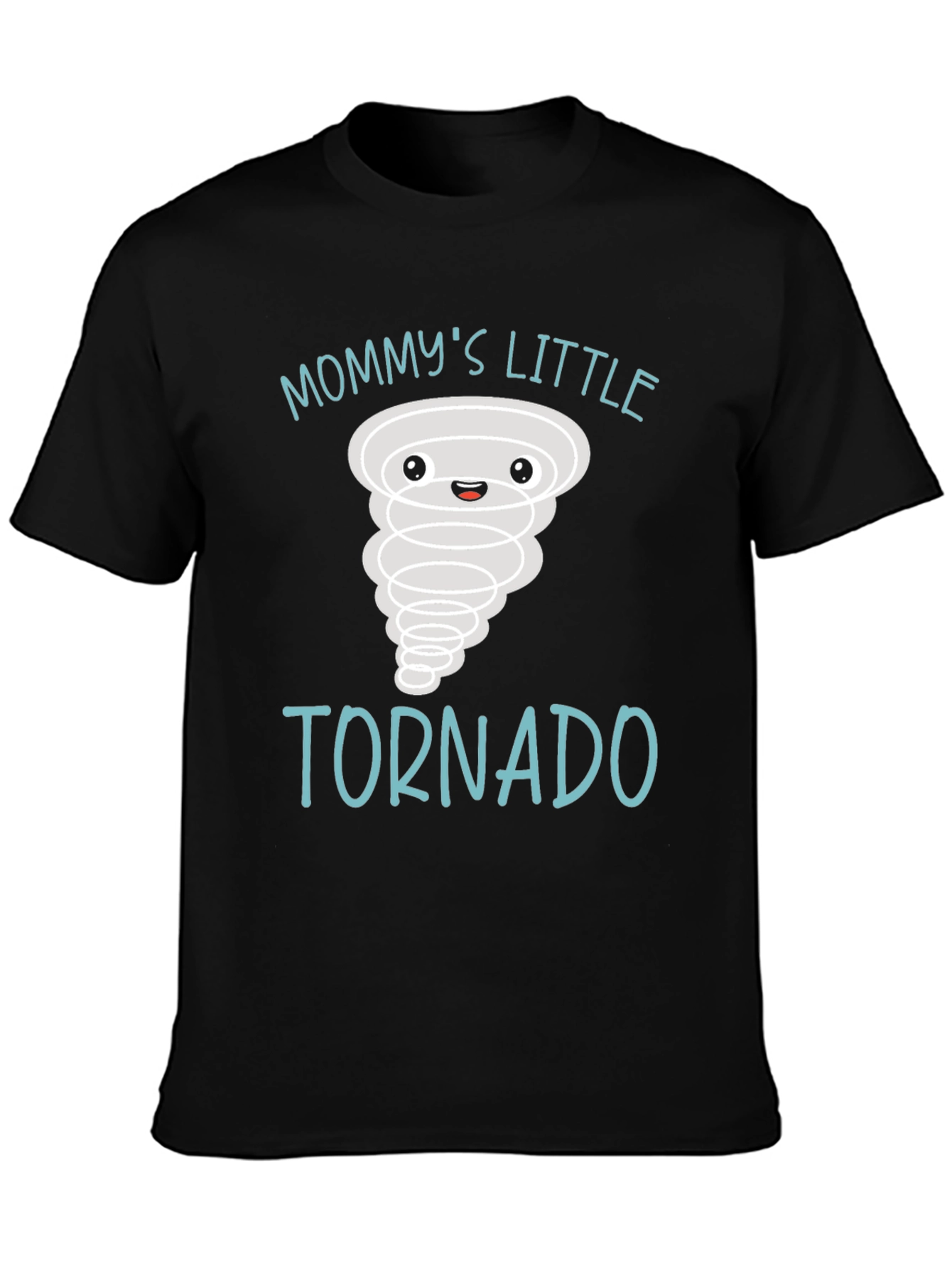 Mommys Little Tornado Black T-Shirt