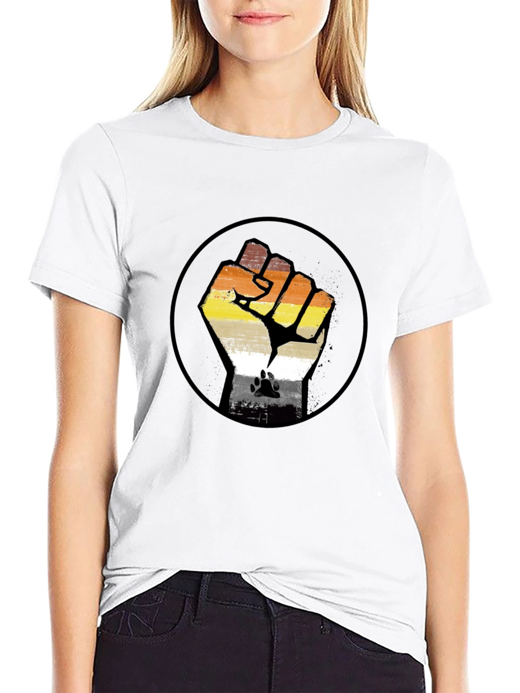 Bear Pride Fist T-Shirt - LGBTQ+ Gay Bear Community