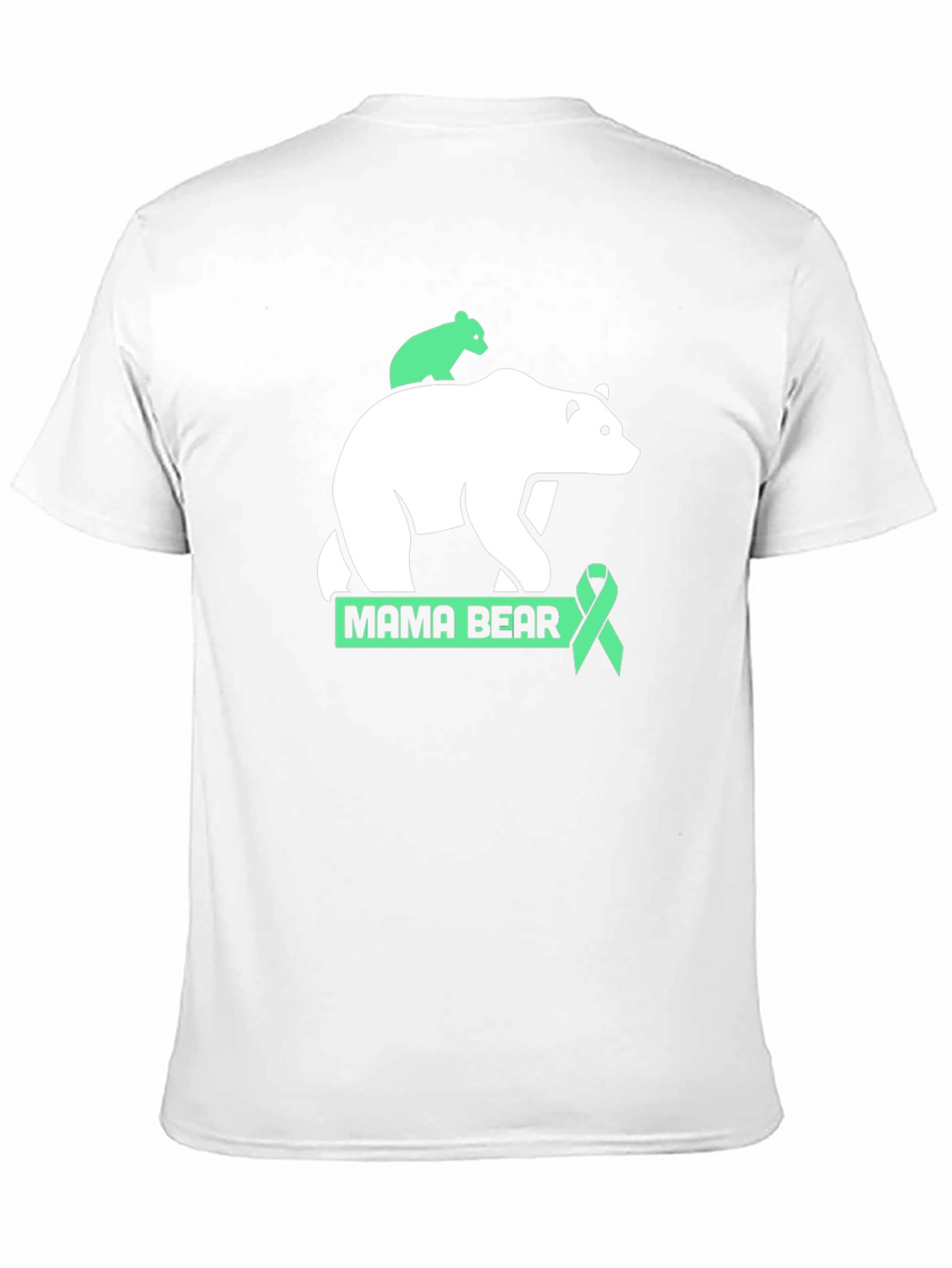 Mama Bear T-Shirt - Green Ribbon Support