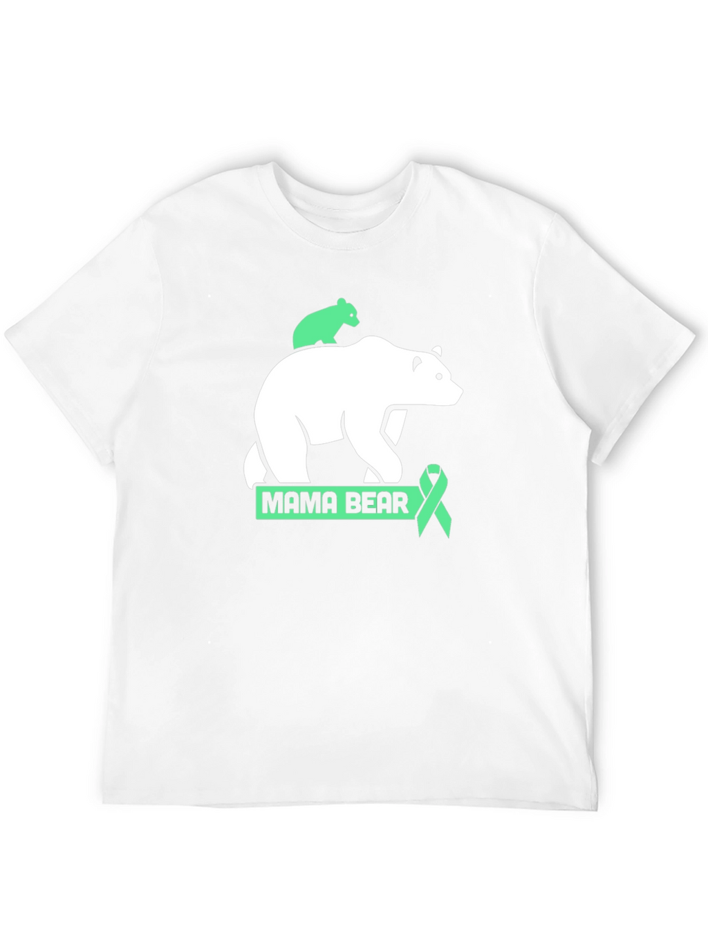 Mama Bear T-Shirt - Green Ribbon Support
