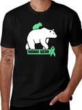 Mama Bear T-Shirt - Green Ribbon Support