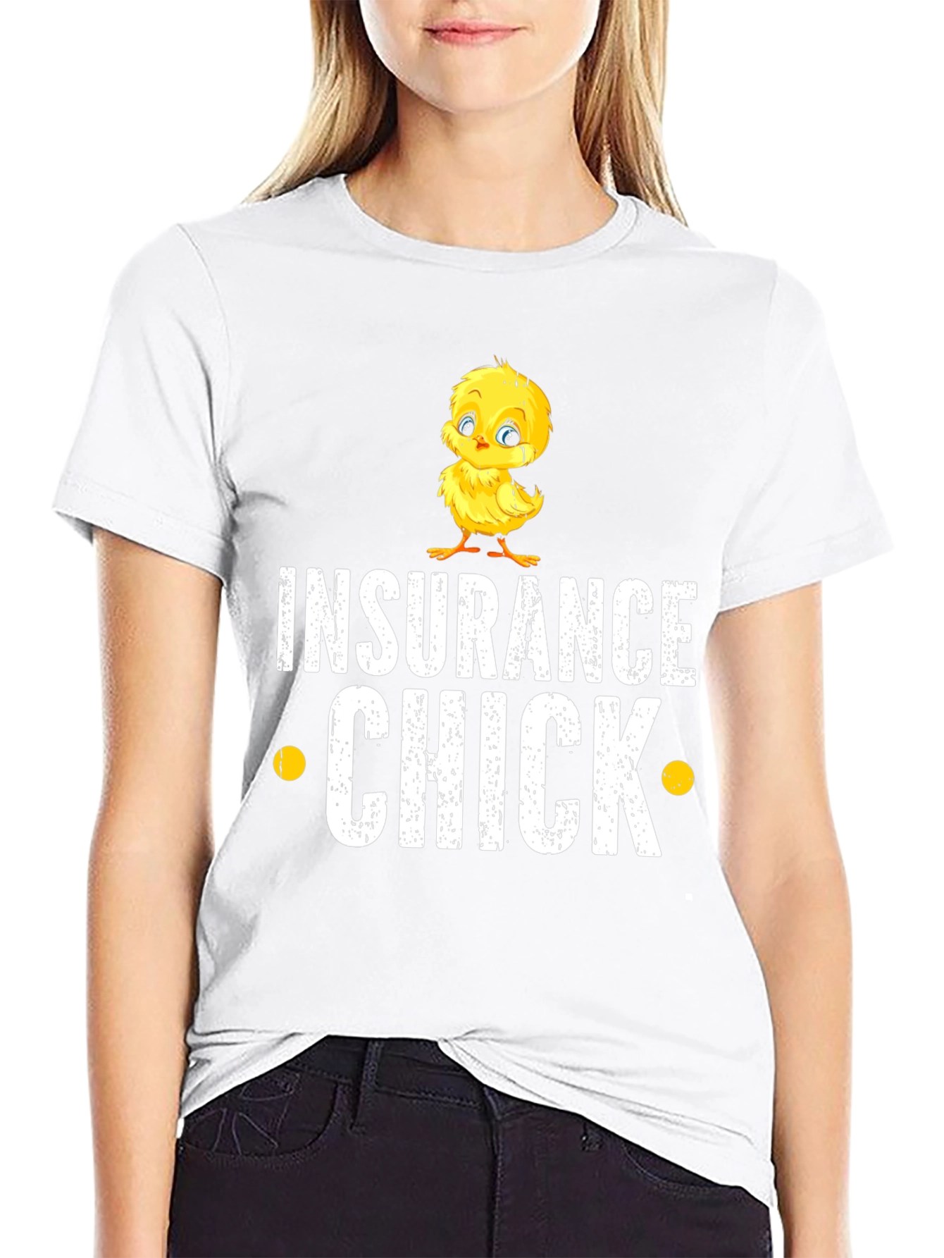 Insurance Chick Funny Graphic T-Shirt