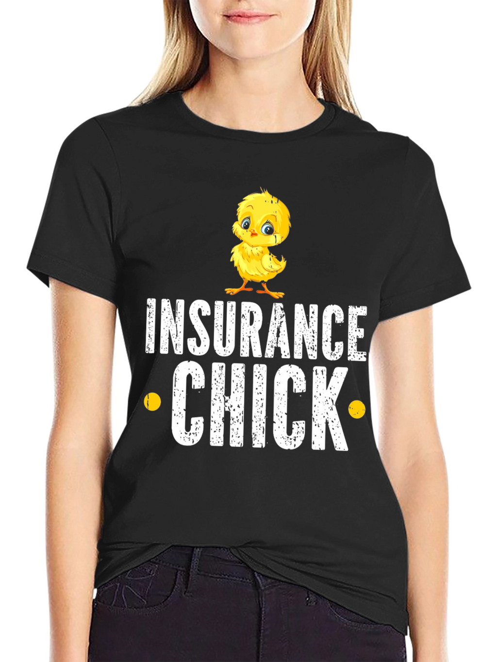 Insurance Chick Funny Graphic T-Shirt