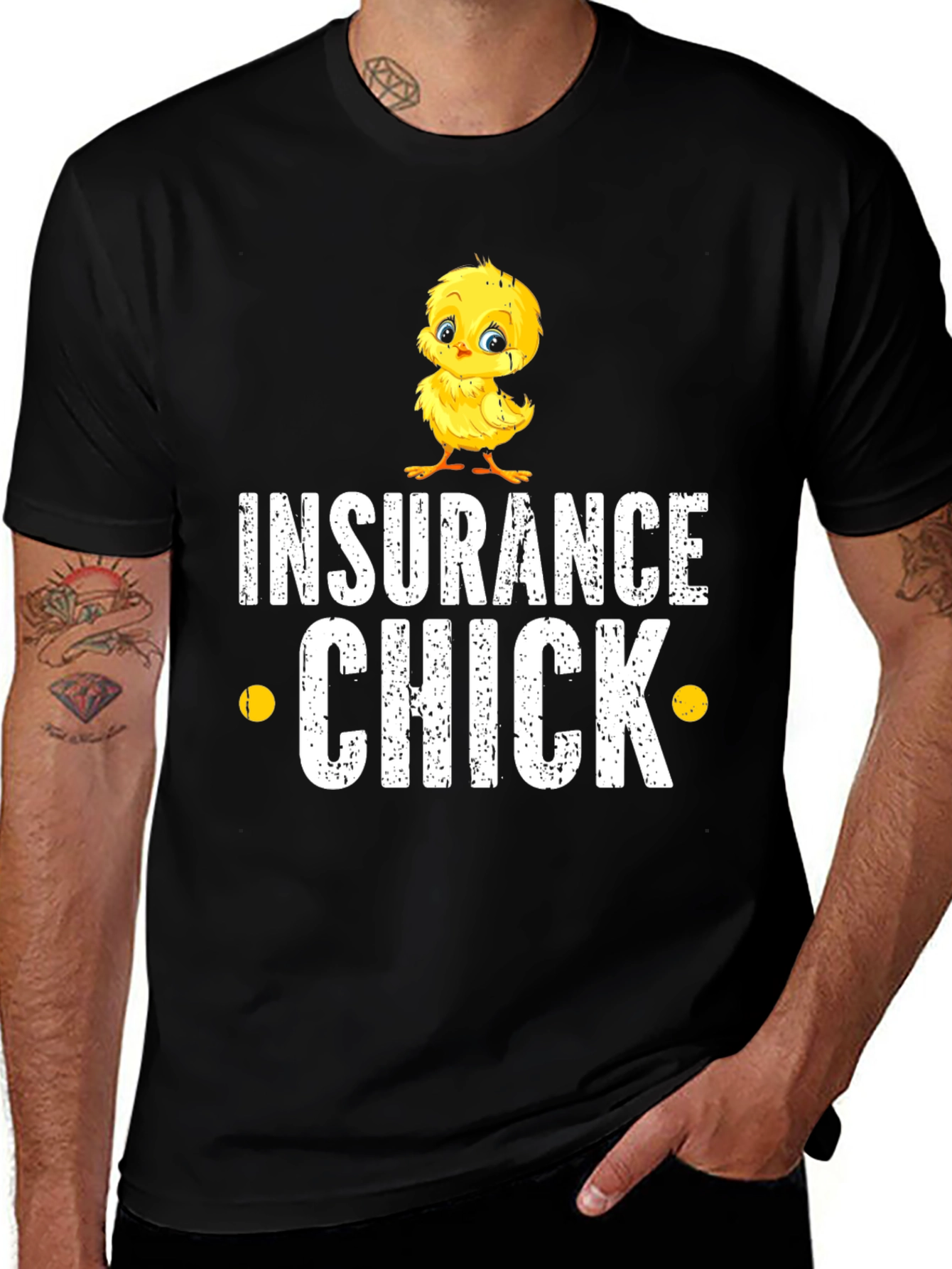 Insurance Chick Funny Graphic T-Shirt