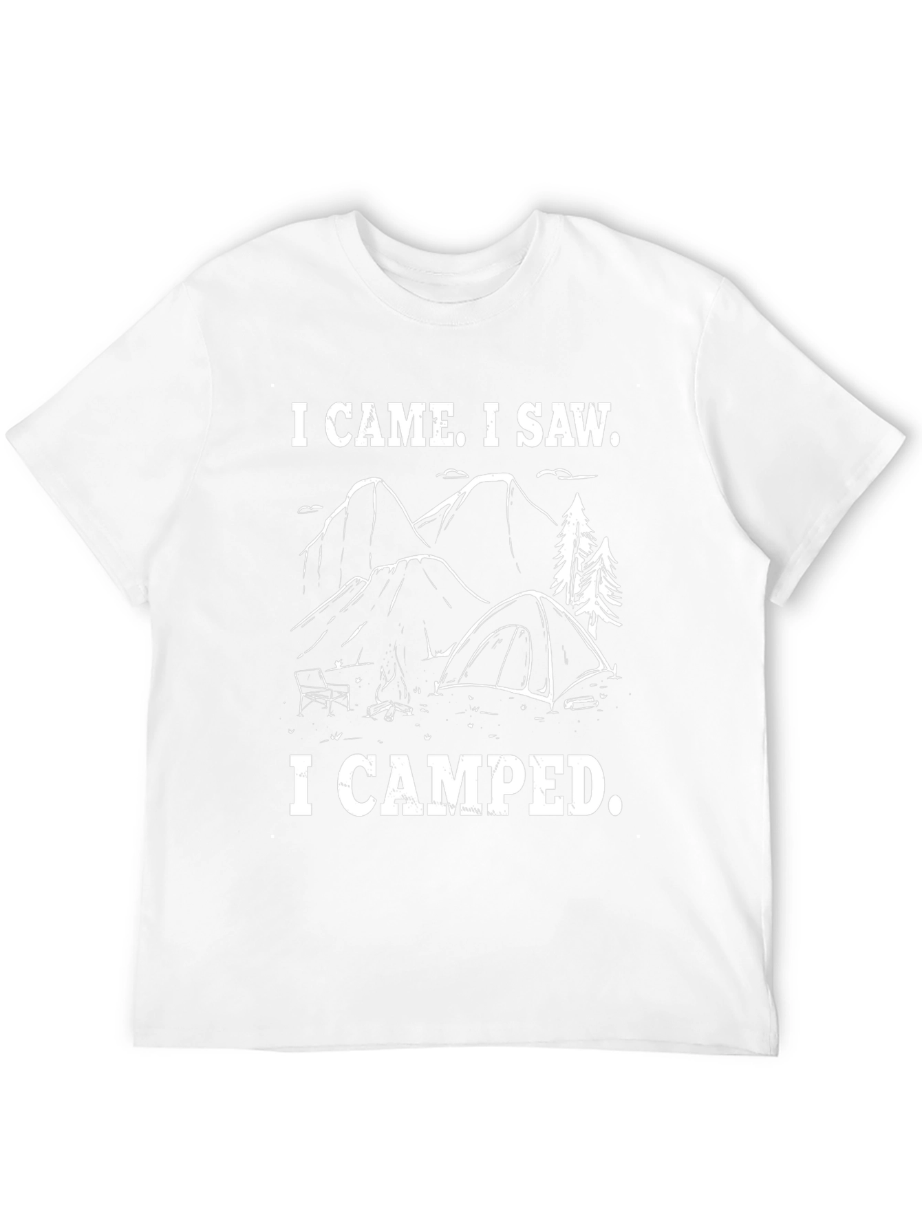 Camping Graphic T-Shirt - I Came I Saw I Camped