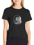 Space Chicken Graphic T-Shirt