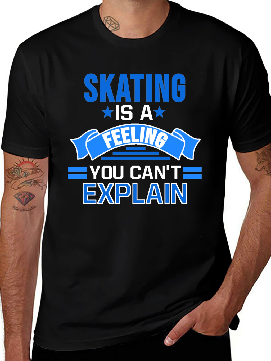 Skating Is A Feeling T-Shirt - Unisex Cotton Tee