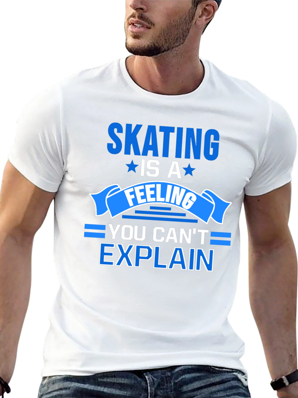 Skating Is A Feeling T-Shirt - Unisex Cotton Tee