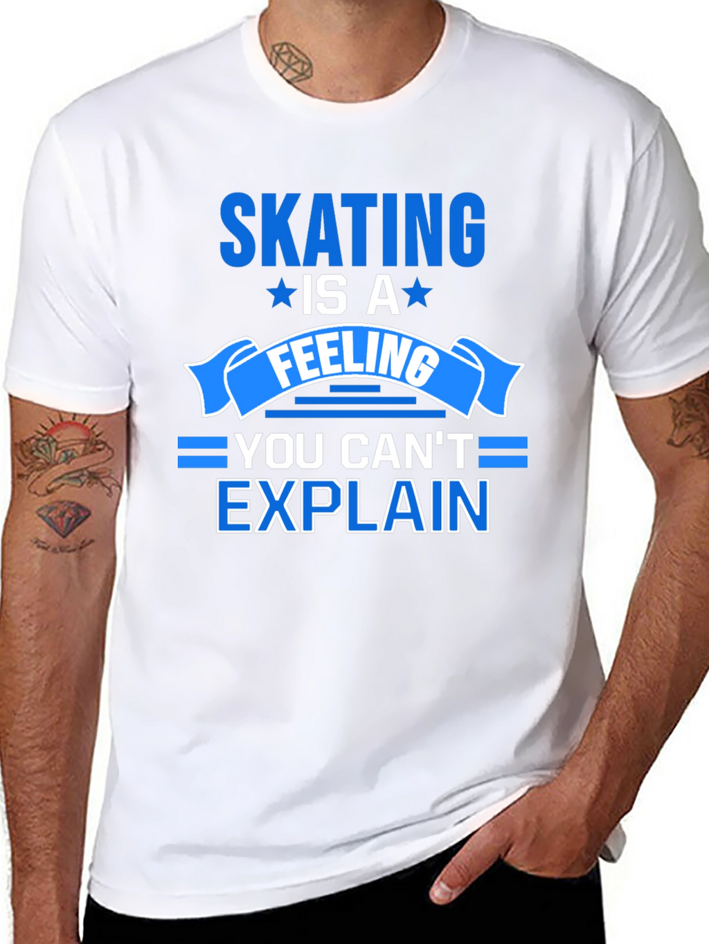 Skating Is A Feeling T-Shirt - Unisex Cotton Tee
